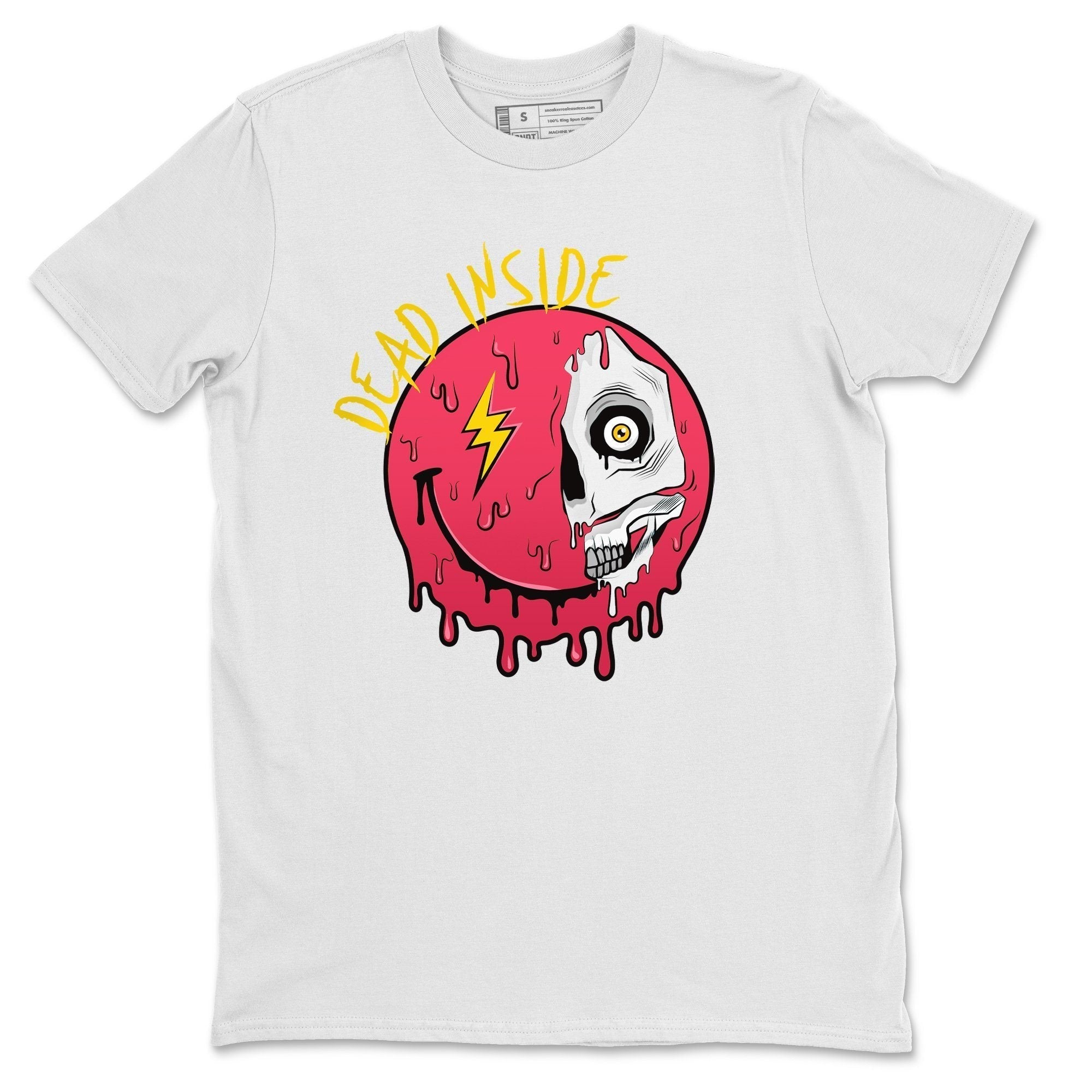 Jordan 1 Light Fusion Red Sneaker Matching T-Shirt Dead Inside Sneaker Tees Jordan 1 Light Fusion Red Sneaker Release Tees Crew Neck Tees