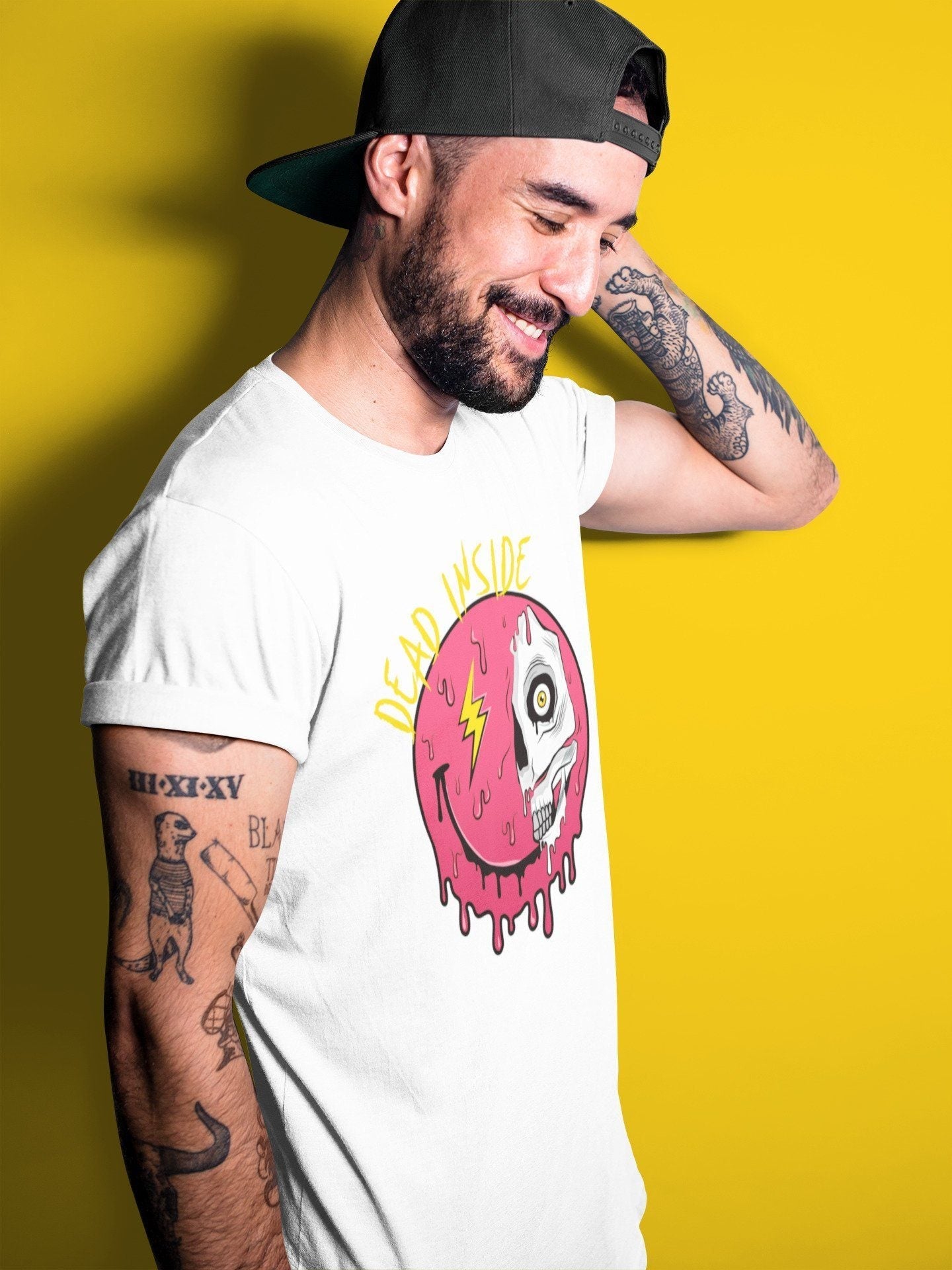 Jordan 1 Light Fusion Red Sneaker Matching T-Shirt Dead Inside Sneaker Tees Jordan 1 Light Fusion Red Sneaker Release Tees Crew Neck Tees