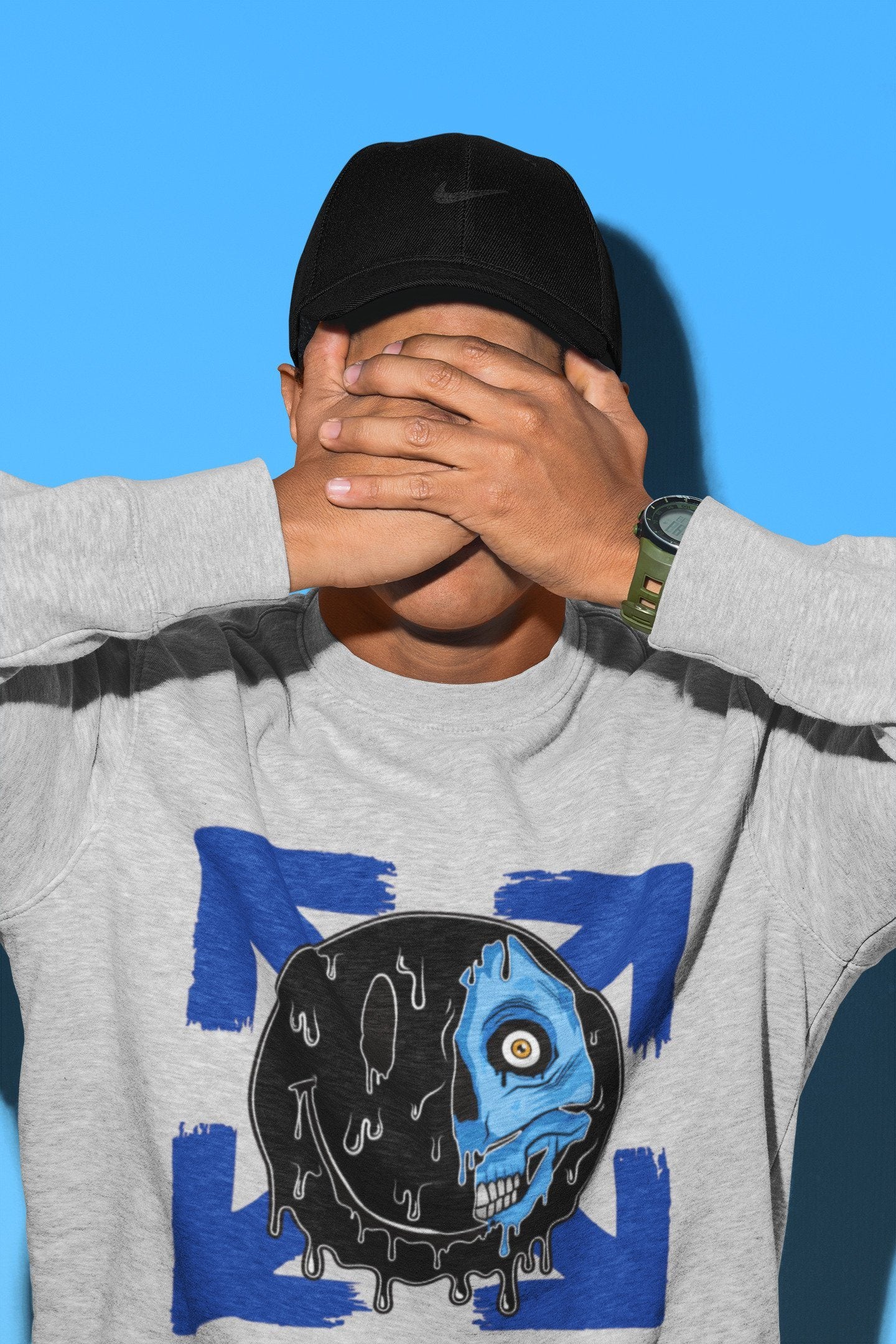 Jordan 2 OFF-WHITE Black Blue Shirt To Match Jordans Dead Inside Sneaker Tees Jordan 2 OFF-WHITE Black Blue Drip Gear Zone Sneaker Matching Clothing Unisex Shirts