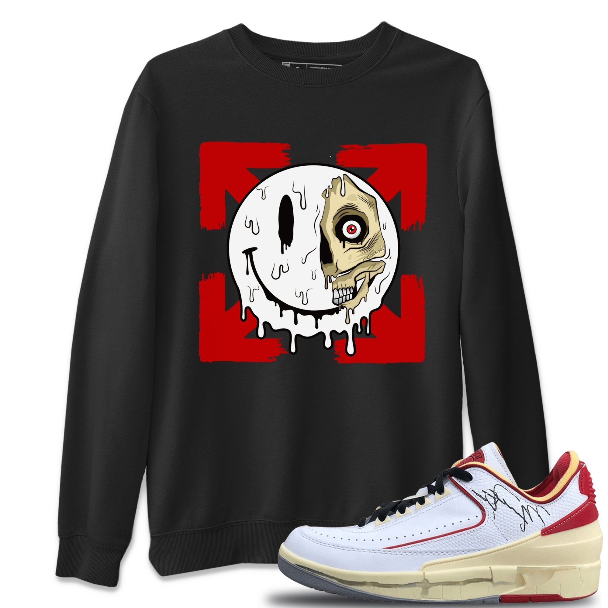Jordan 2 OFF-WHITE Varsity Red Shirt To Match Jordans Dead Inside Sneaker Tees Jordan 2 OFF-WHITE Varsity Red Drip Gear Zone Sneaker Matching Clothing Unisex Shirts