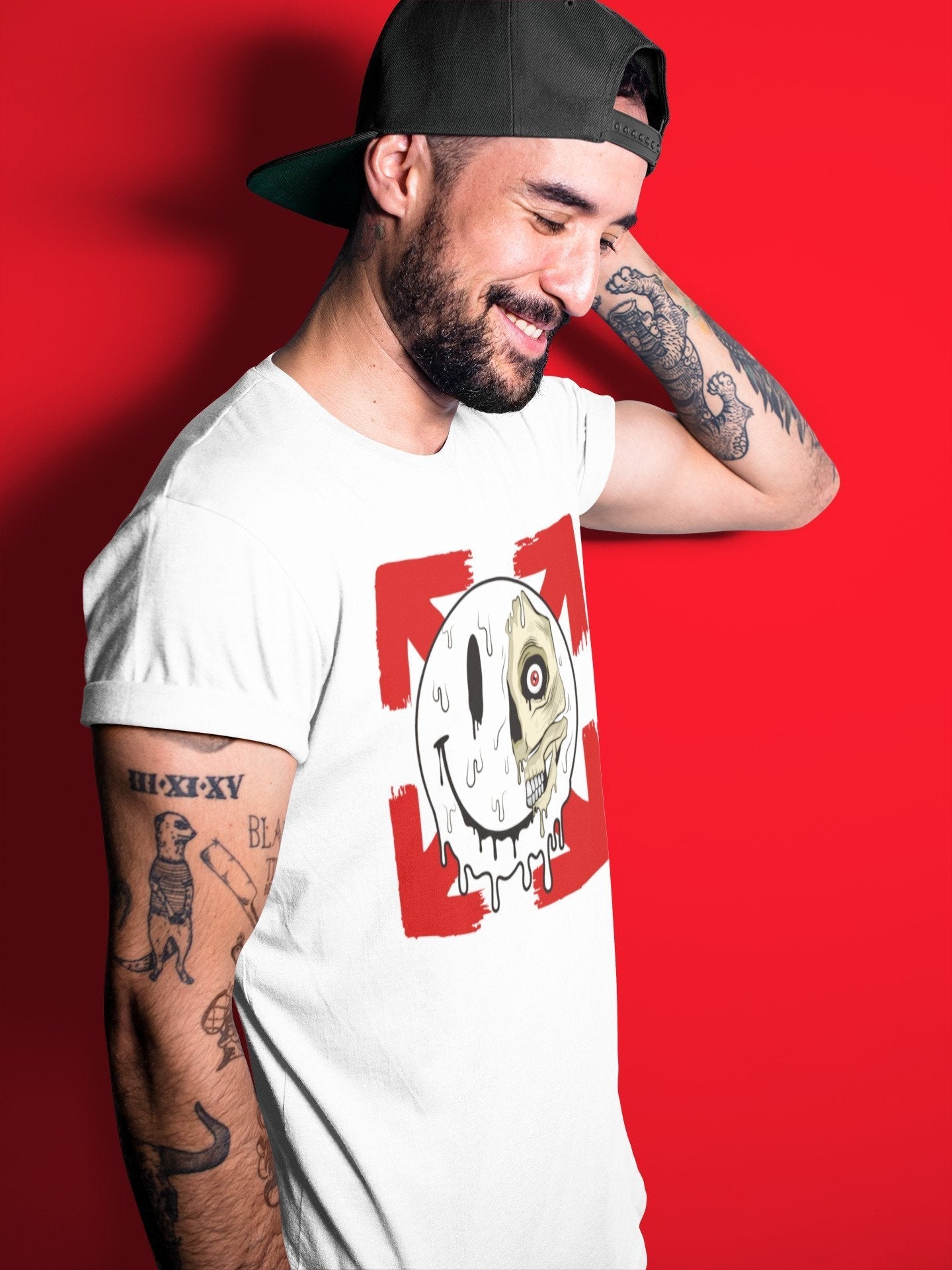 Jordan 2 OFF-WHITE Varsity Red Shirt To Match Jordans Dead Inside Sneaker Tees Jordan 2 OFF-WHITE Varsity Red Drip Gear Zone Sneaker Matching Clothing Unisex Shirts