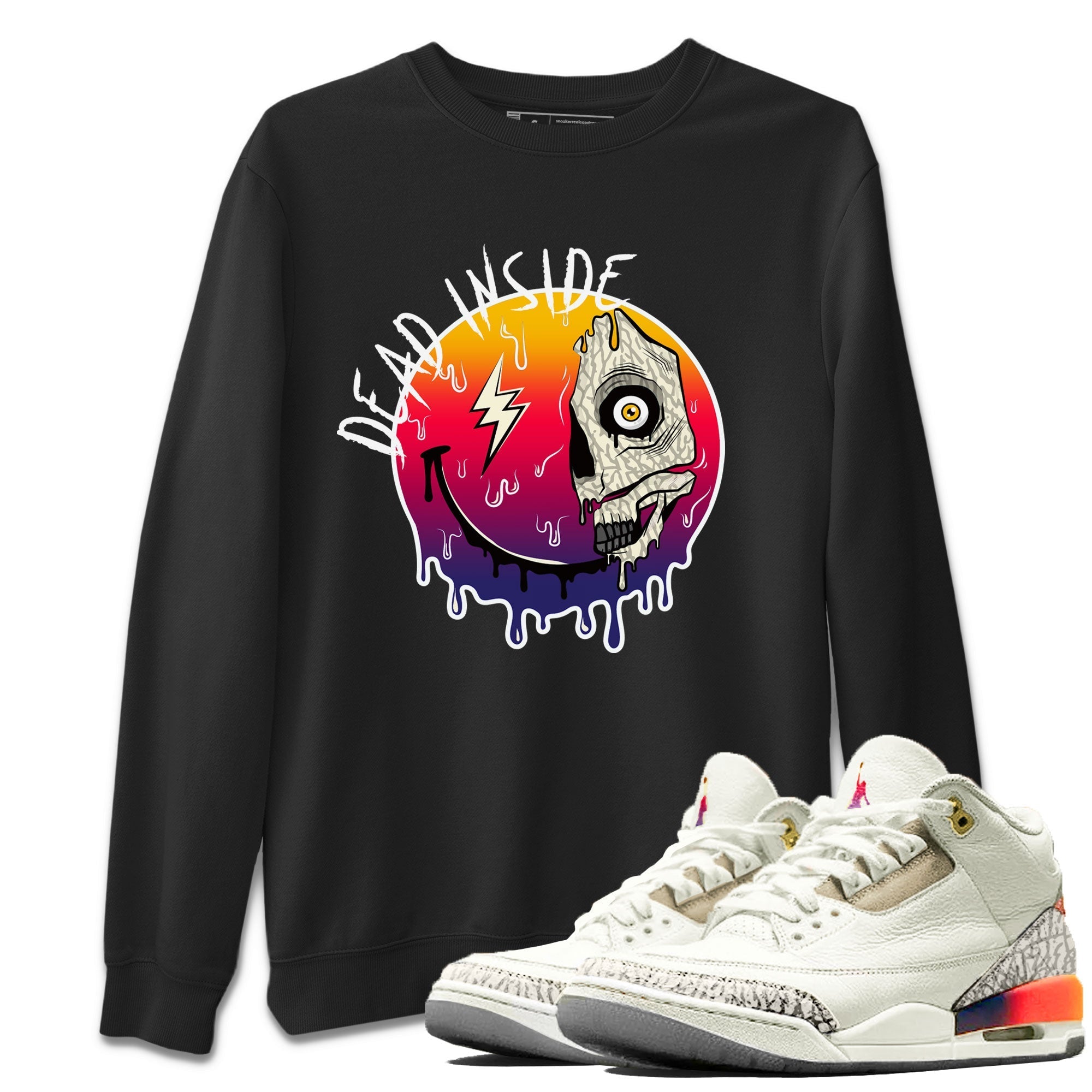 Air Jordan 3 X J Balvin shirt to match jordans Dead Inside Streetwear Sneaker Shirt Air Jordan 3 X J Balvin Drip Gear Zone Sneaker Matching Clothing LGBT Pride T-Shirt Unisex Black 1 T-Shirt