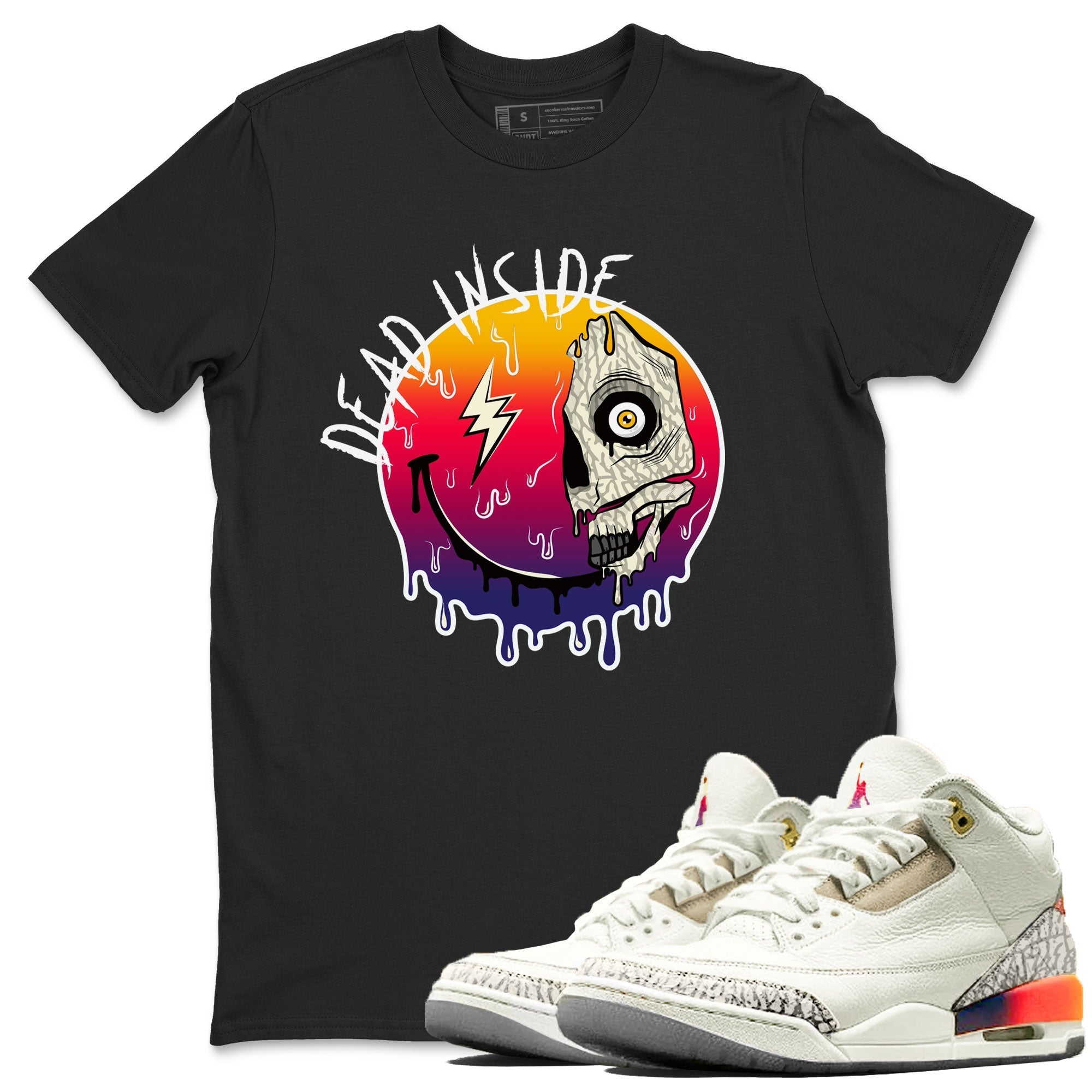 Air Jordan 3 X J Balvin shirt to match jordans Dead Inside Streetwear Sneaker Shirt Air Jordan 3 X J Balvin Drip Gear Zone Sneaker Matching Clothing LGBT Pride T-Shirt Unisex Black 1 T-Shirt