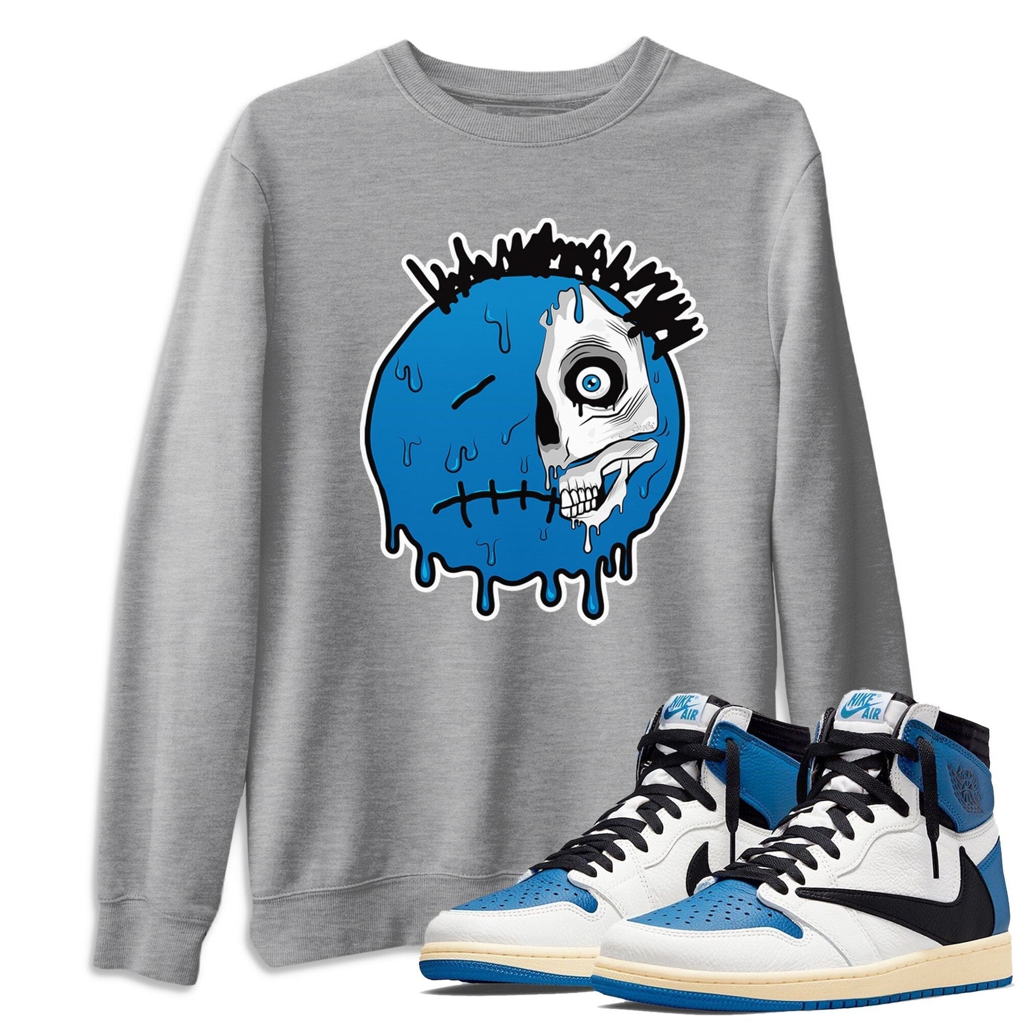 Jordan 1 Travis Scott Fragment Shirt To Match Jordans Dead Inside Sneaker Tees Jordan 1 Travis Scott Fragment Drip Gear Zone Sneaker Matching Clothing Unisex Shirts