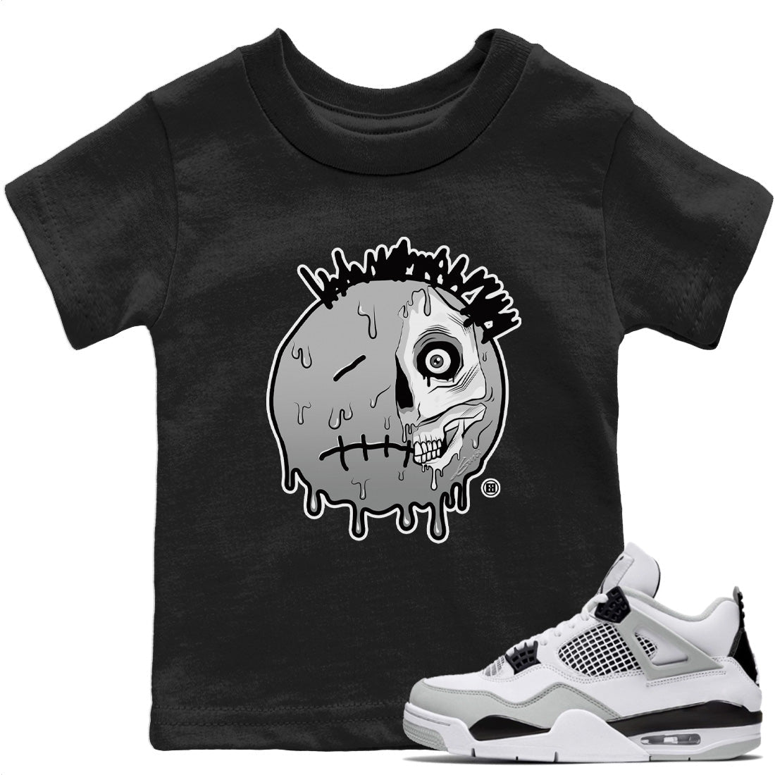 Jordan 4 Military Black Sneaker Matching T-Shirt Dead Inside Sneaker Tees Jordan 4 Military Black Sneaker Release Tees Kids Shirts
