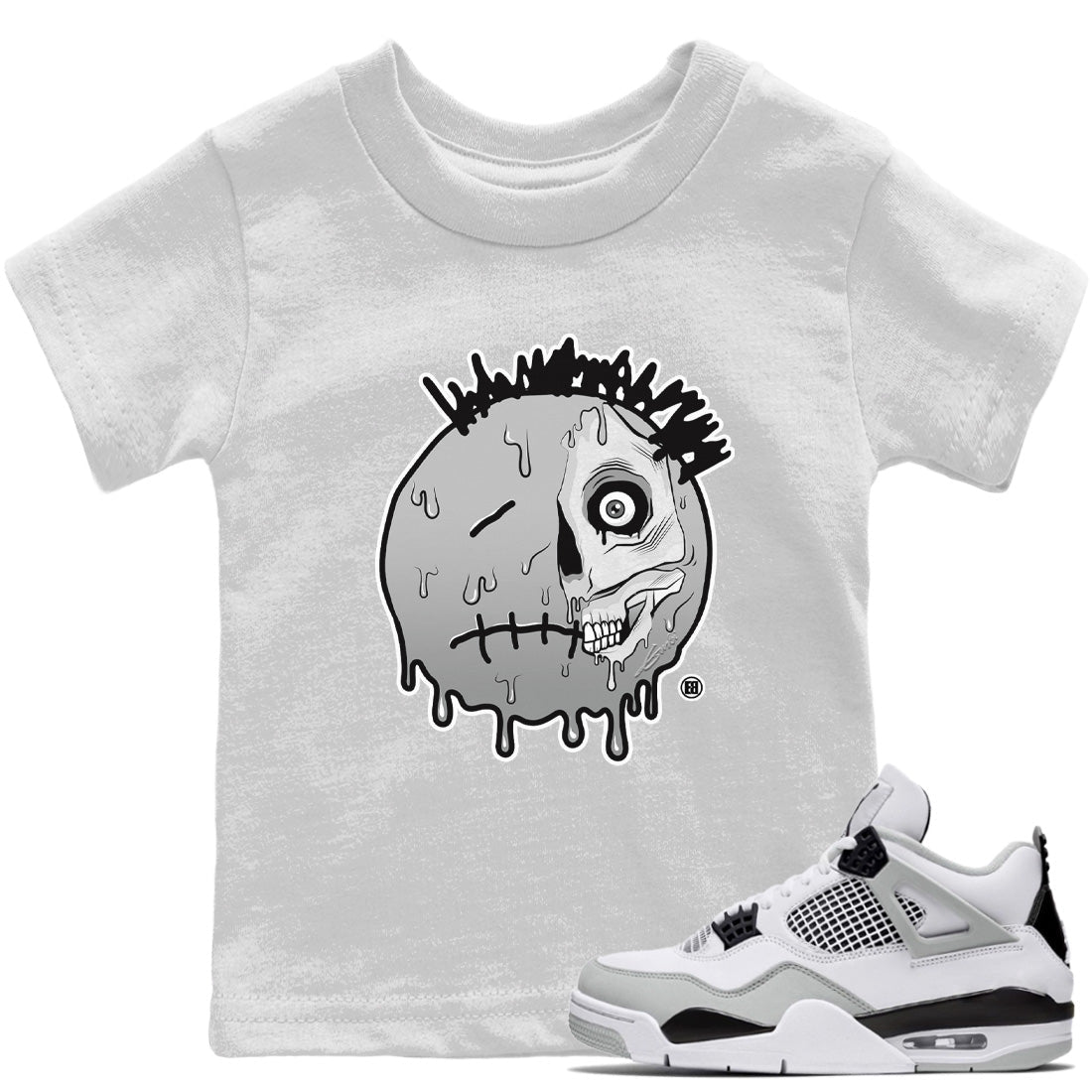 Jordan 4 Military Black Sneaker Matching T-Shirt Dead Inside Sneaker Tees Jordan 4 Military Black Sneaker Release Tees Kids Shirts