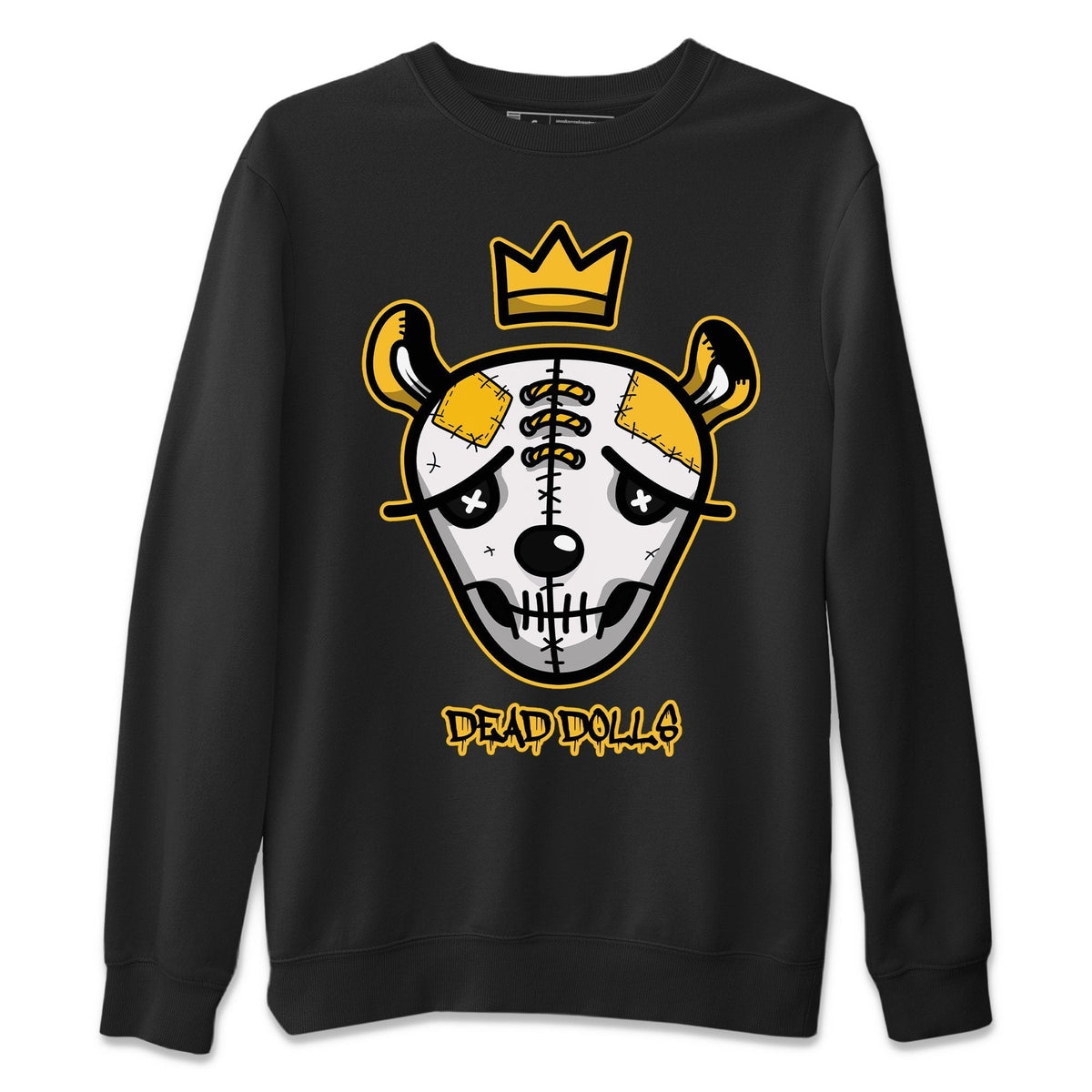 Dunk Championship Goldenrod Sneaker Match Tees Ded Dolls Face Sneaker Tees Dunk Championship Goldenrod Jordan to match sneaker T-Shirt Crew Neck Shirts