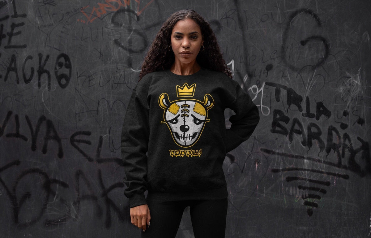 Dunk Championship Goldenrod Sneaker Match Tees Ded Dolls Face Sneaker Tees Dunk Championship Goldenrod Jordan to match sneaker T-Shirt Crew Neck Shirts