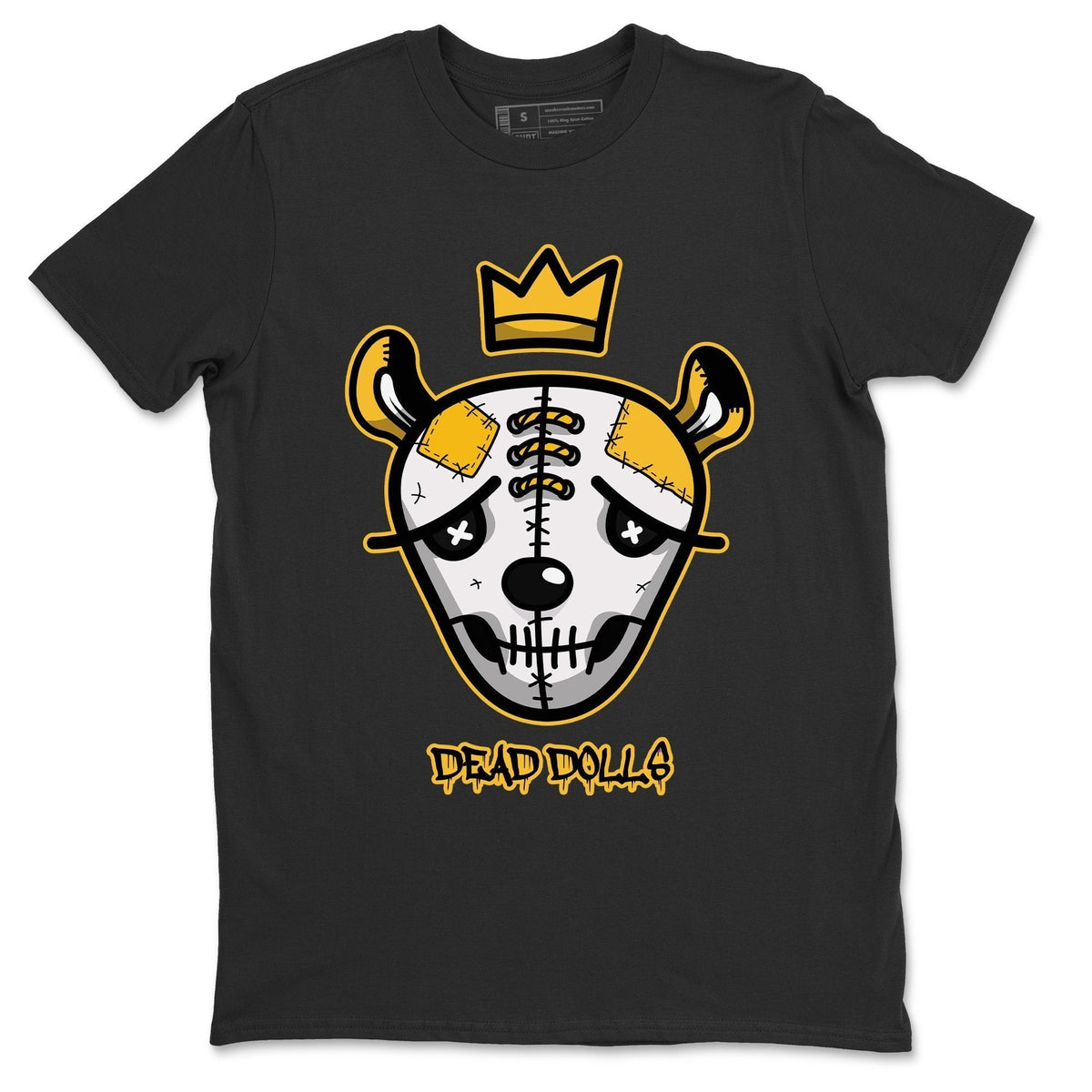 Dunk Championship Goldenrod Sneaker Match Tees Ded Dolls Face Sneaker Tees Dunk Championship Goldenrod Jordan to match sneaker T-Shirt Crew Neck Shirts