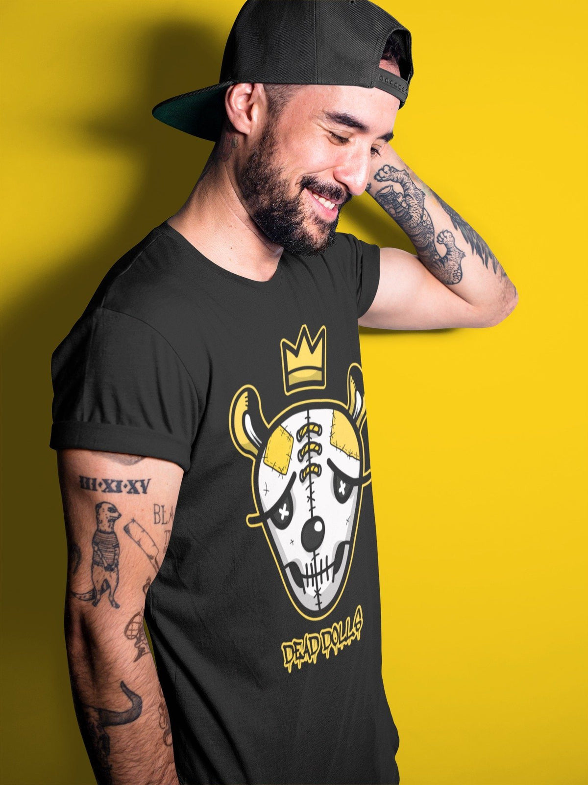 Dunk Championship Goldenrod Sneaker Match Tees Ded Dolls Face Sneaker Tees Dunk Championship Goldenrod Jordan to match sneaker T-Shirt Crew Neck Shirts