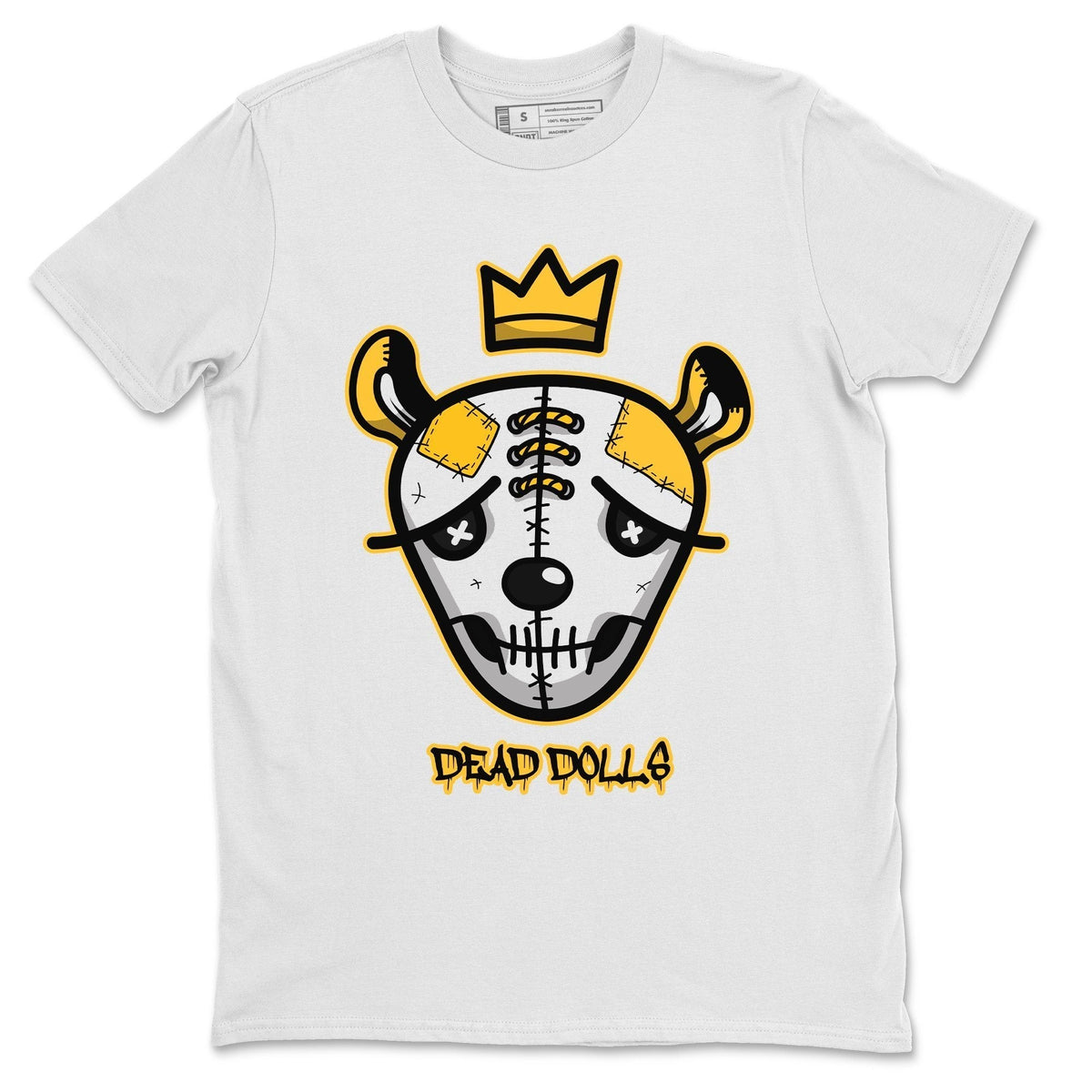 Dunk Championship Goldenrod Sneaker Match Tees Ded Dolls Face Sneaker Tees Dunk Championship Goldenrod Jordan to match sneaker T-Shirt Crew Neck Shirts