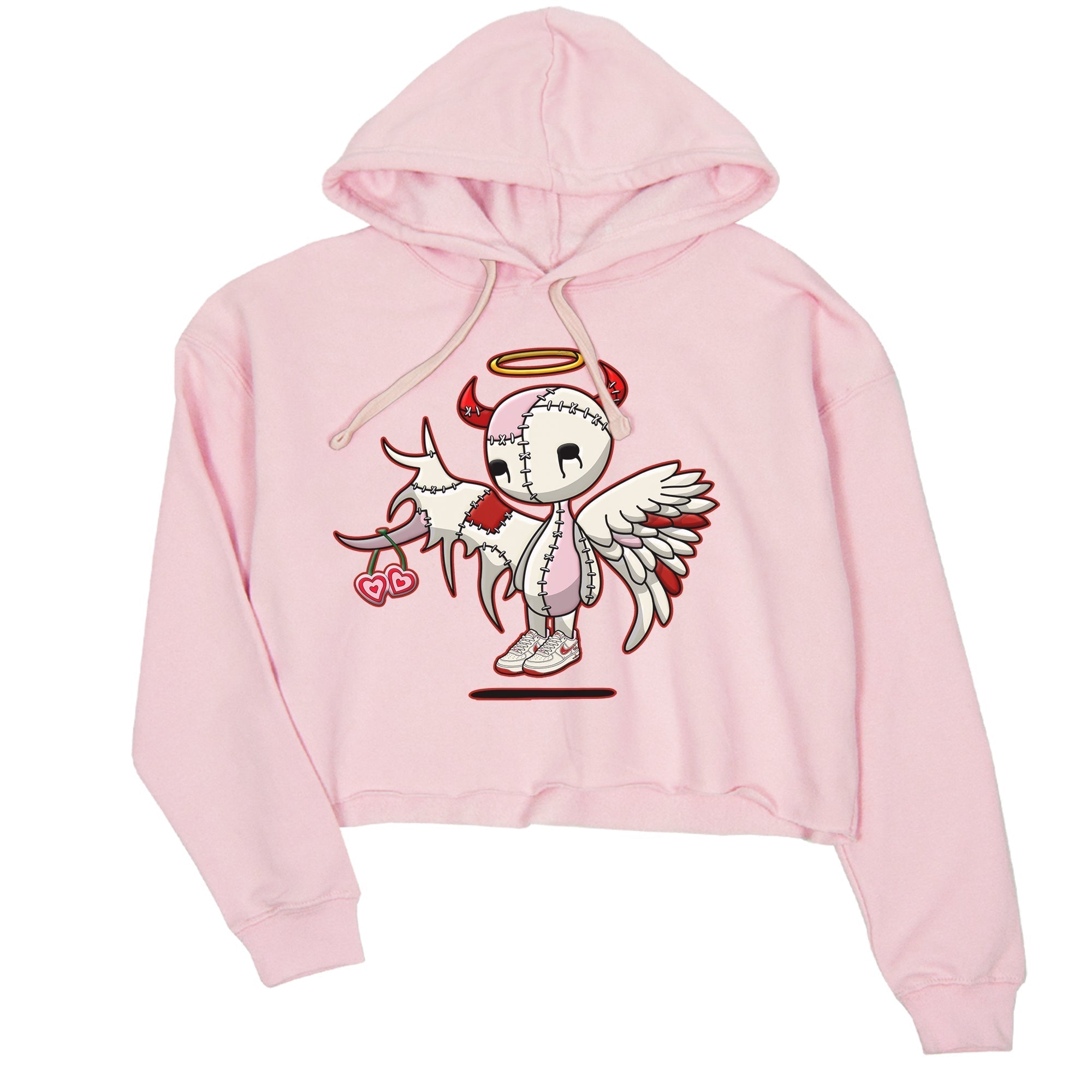 Air Force 1 Valentines Day Sneaker Match Tees Devil Angel Sneaker Tees Air Force 1 Valentines Day Jordan to match sneaker T-Shirt Women's Shirts