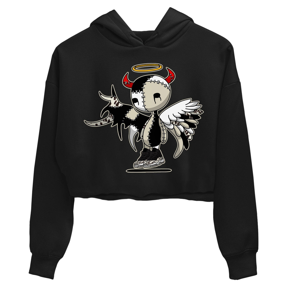 Jordan 11 Animal Instinct Sneaker Matching T-Shirt Devil Angel Sneaker Tees Jordan 11 Animal Instinct Sneaker Release Tees Women's Shirts