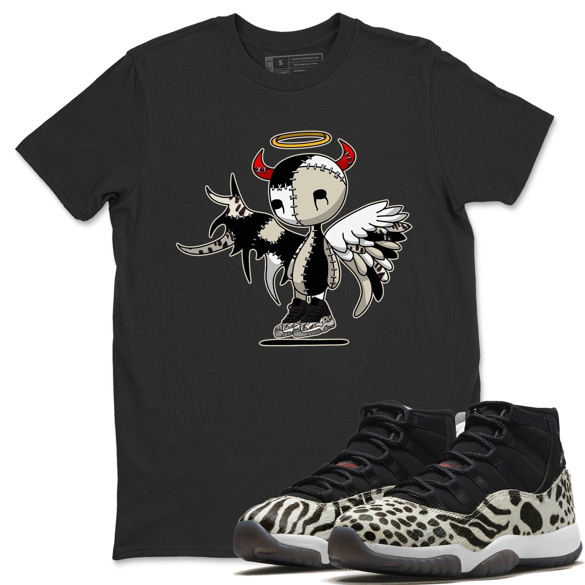 Jordan 11 Animal Instinct Shirt To Match Jordans Devil Angel Sneaker Tees Jordan 11 Animal Instinct Drip Gear Zone Sneaker Matching Clothing Unisex Shirts