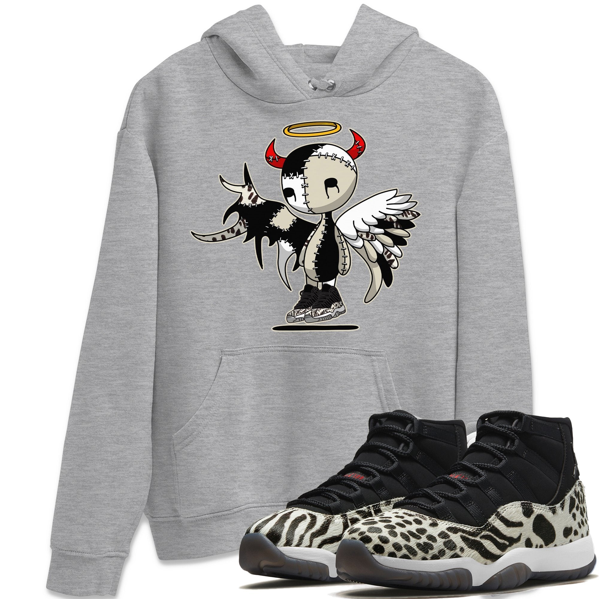 Jordan 11 Animal Instinct Shirt To Match Jordans Devil Angel Sneaker Tees Jordan 11 Animal Instinct Drip Gear Zone Sneaker Matching Clothing Unisex Shirts