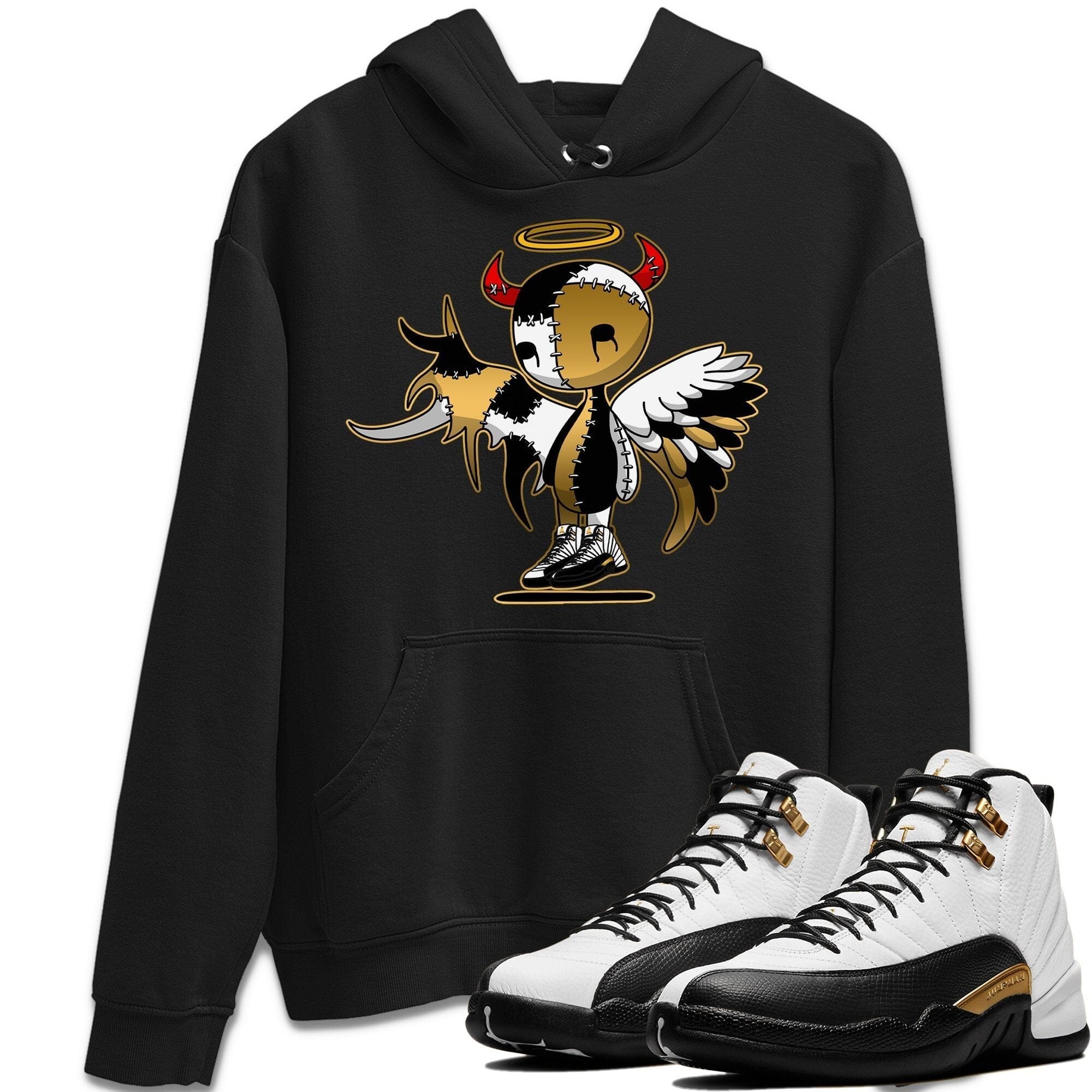 Jordan 12 Royalty Shirt To Match Jordans Devil Angel Sneaker Tees Jordan 12 Royalty Drip Gear Zone Sneaker Matching Clothing Unisex Shirts