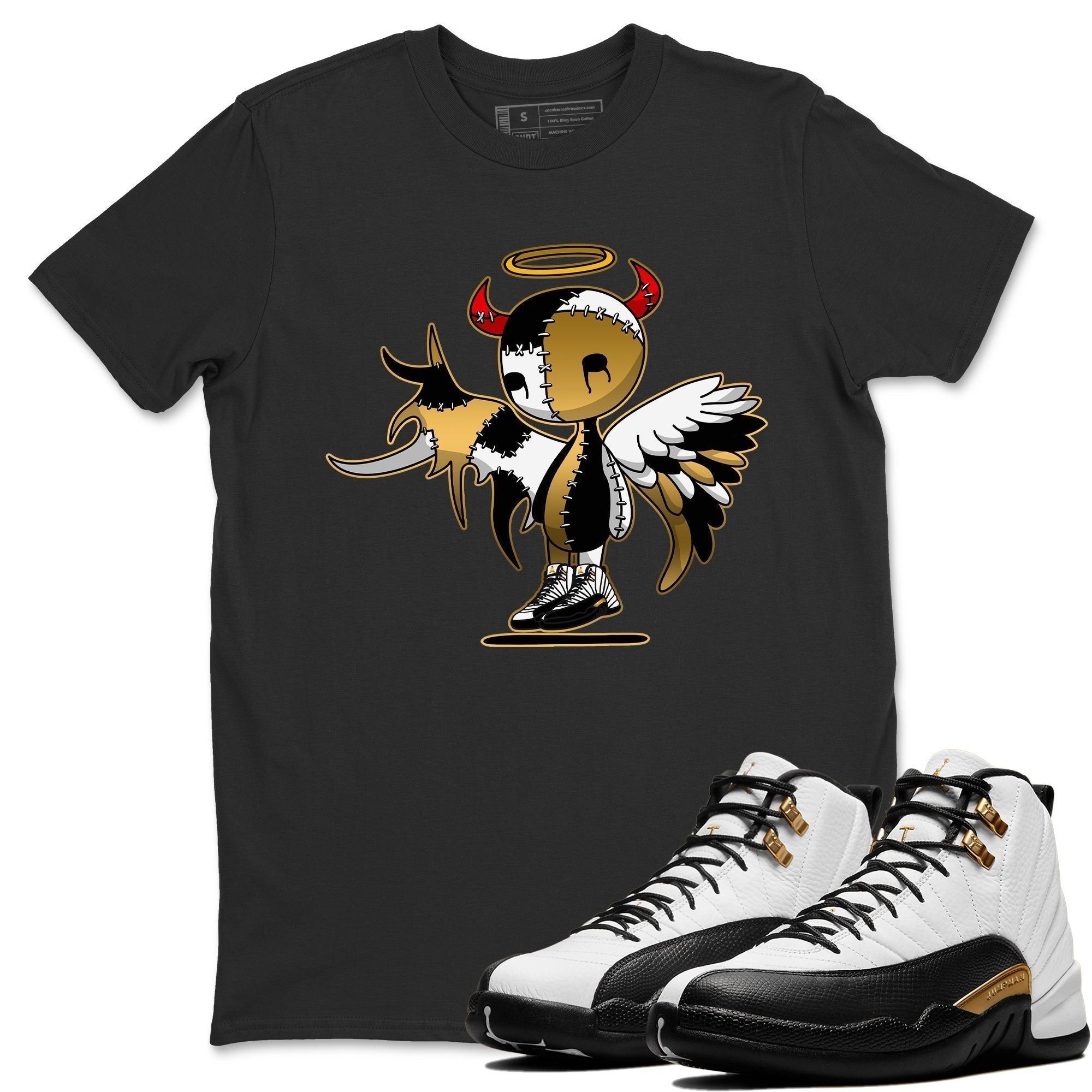 Jordan 12 Royalty Shirt To Match Jordans Devil Angel Sneaker Tees Jordan 12 Royalty Drip Gear Zone Sneaker Matching Clothing Unisex Shirts