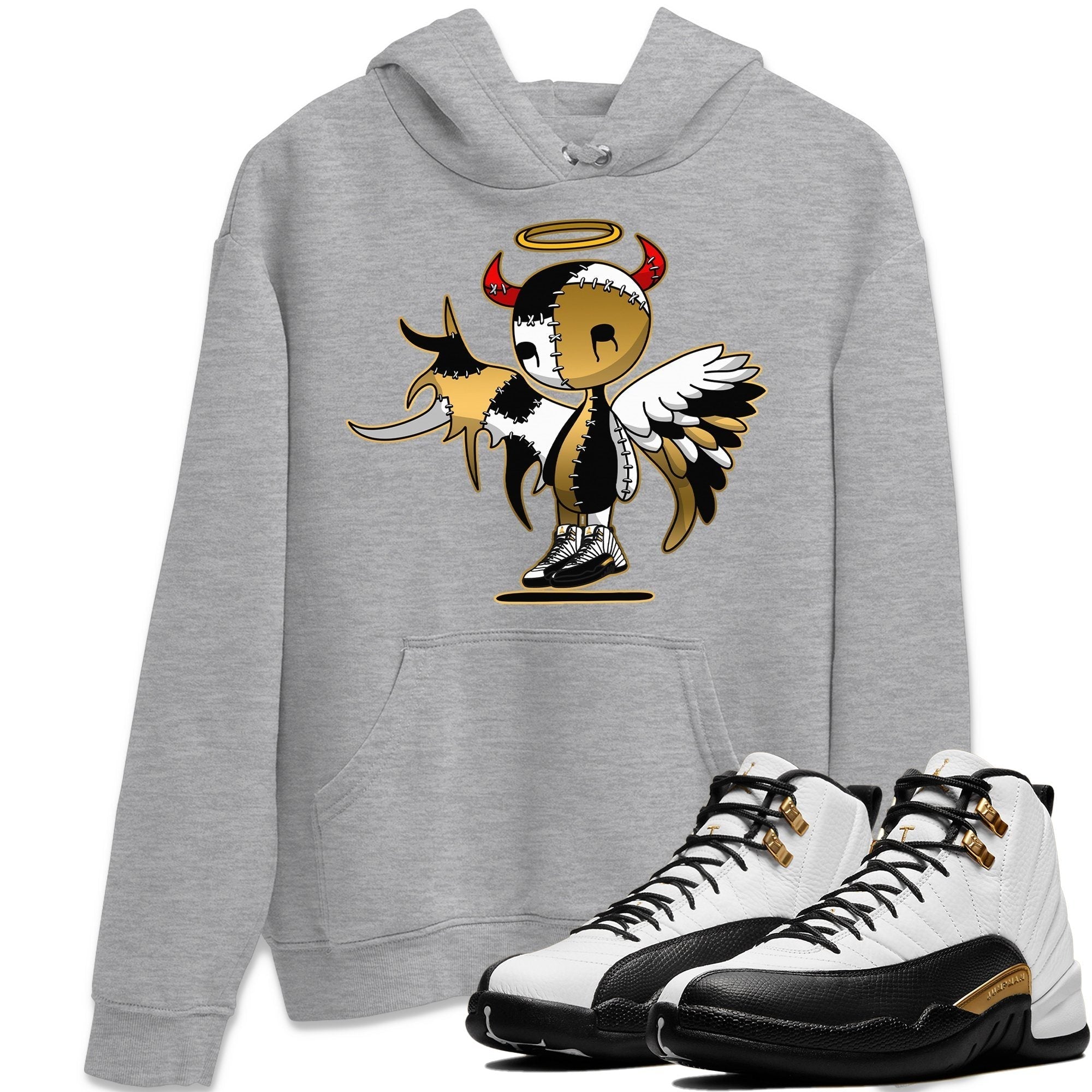 Jordan 12 Royalty Shirt To Match Jordans Devil Angel Sneaker Tees Jordan 12 Royalty Drip Gear Zone Sneaker Matching Clothing Unisex Shirts