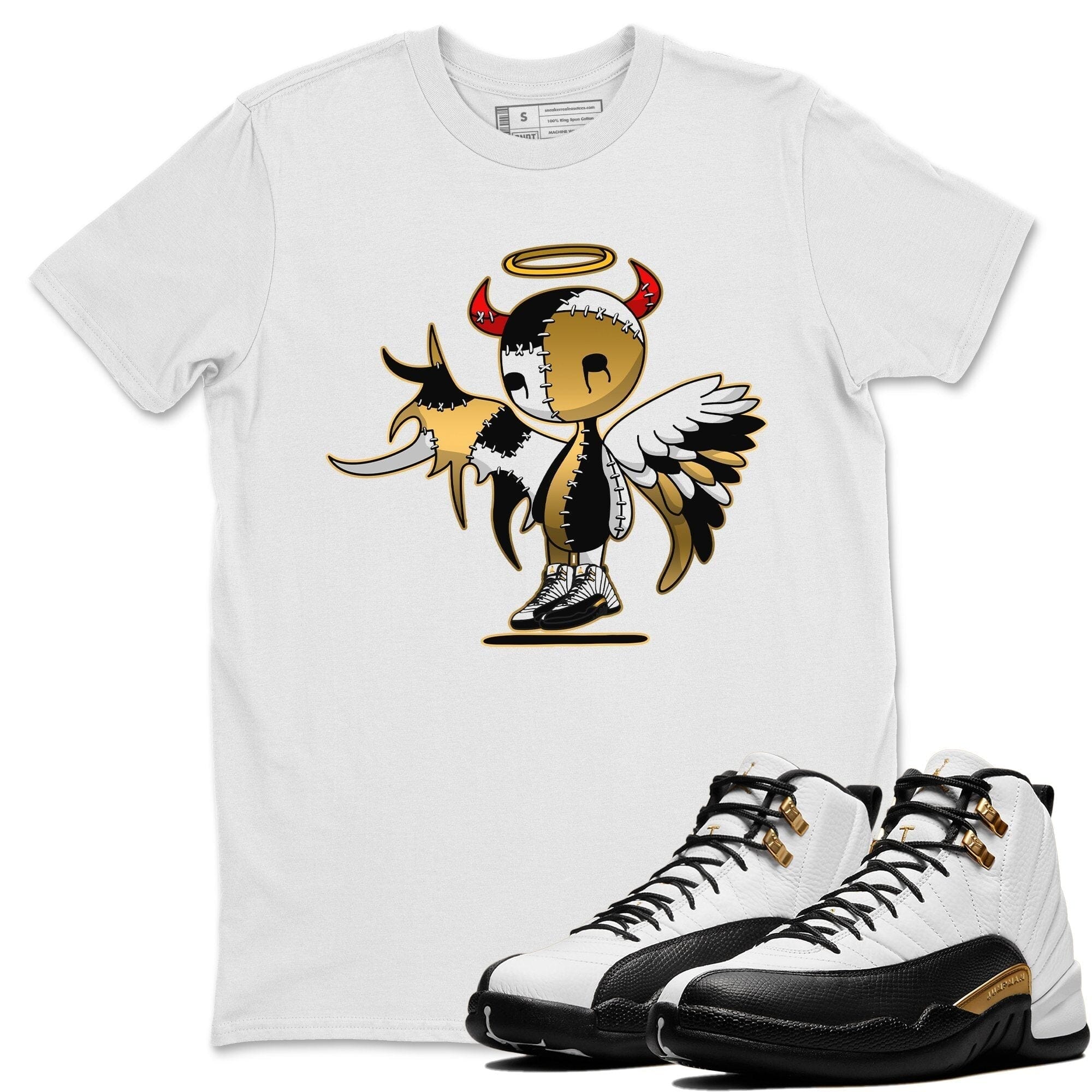 Jordan 12 Royalty Shirt To Match Jordans Devil Angel Sneaker Tees Jordan 12 Royalty Drip Gear Zone Sneaker Matching Clothing Unisex Shirts