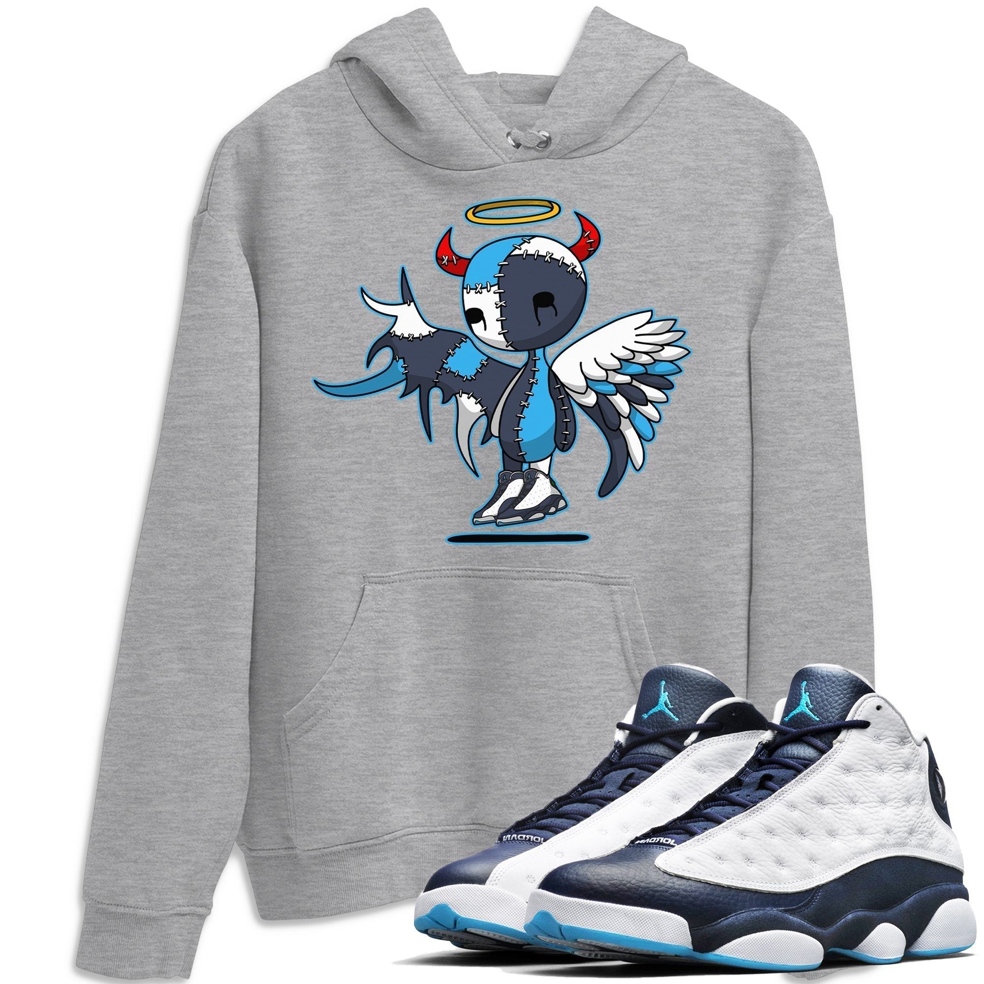 Jordan 13 Obsidian Shirt To Match Jordans Devil Angel Sneaker Tees Jordan 13 Obsidian Drip Gear Zone Sneaker Matching Clothing Unisex Shirts