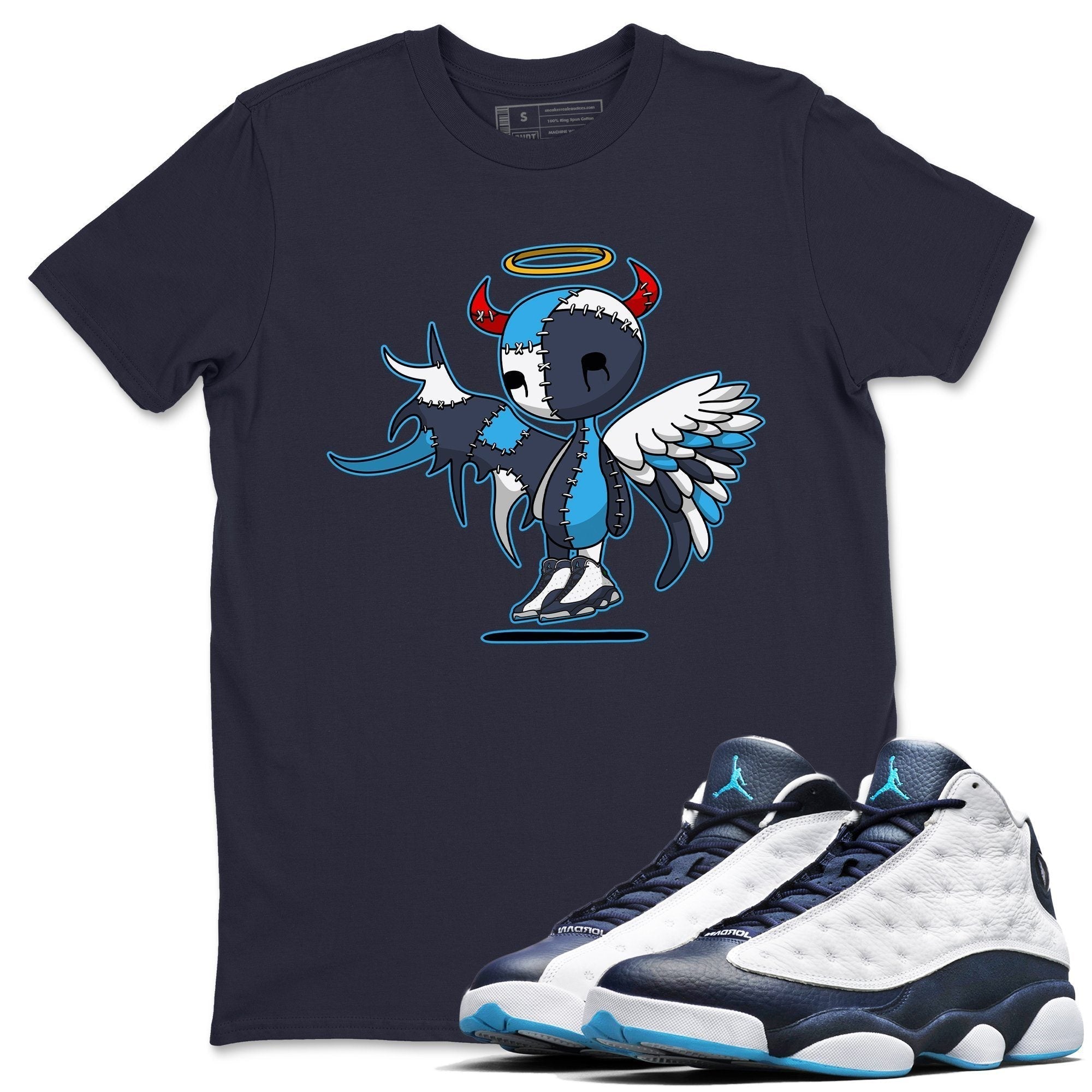 Jordan 13 Obsidian Shirt To Match Jordans Devil Angel Sneaker Tees Jordan 13 Obsidian Drip Gear Zone Sneaker Matching Clothing Unisex Shirts