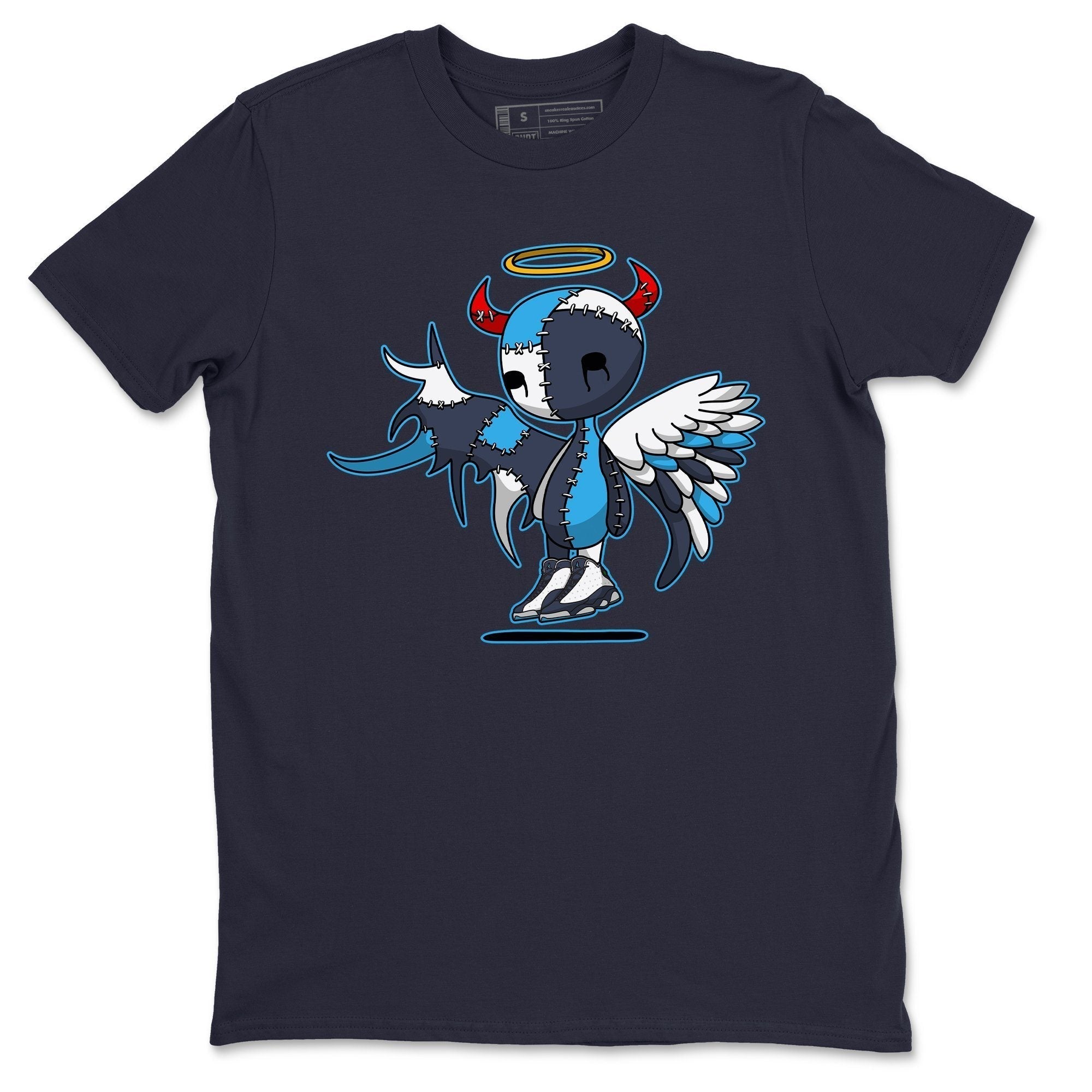 Jordan 13 Obsidian Shirt To Match Jordans Devil Angel Sneaker Tees Jordan 13 Obsidian Drip Gear Zone Sneaker Matching Clothing Unisex Shirts