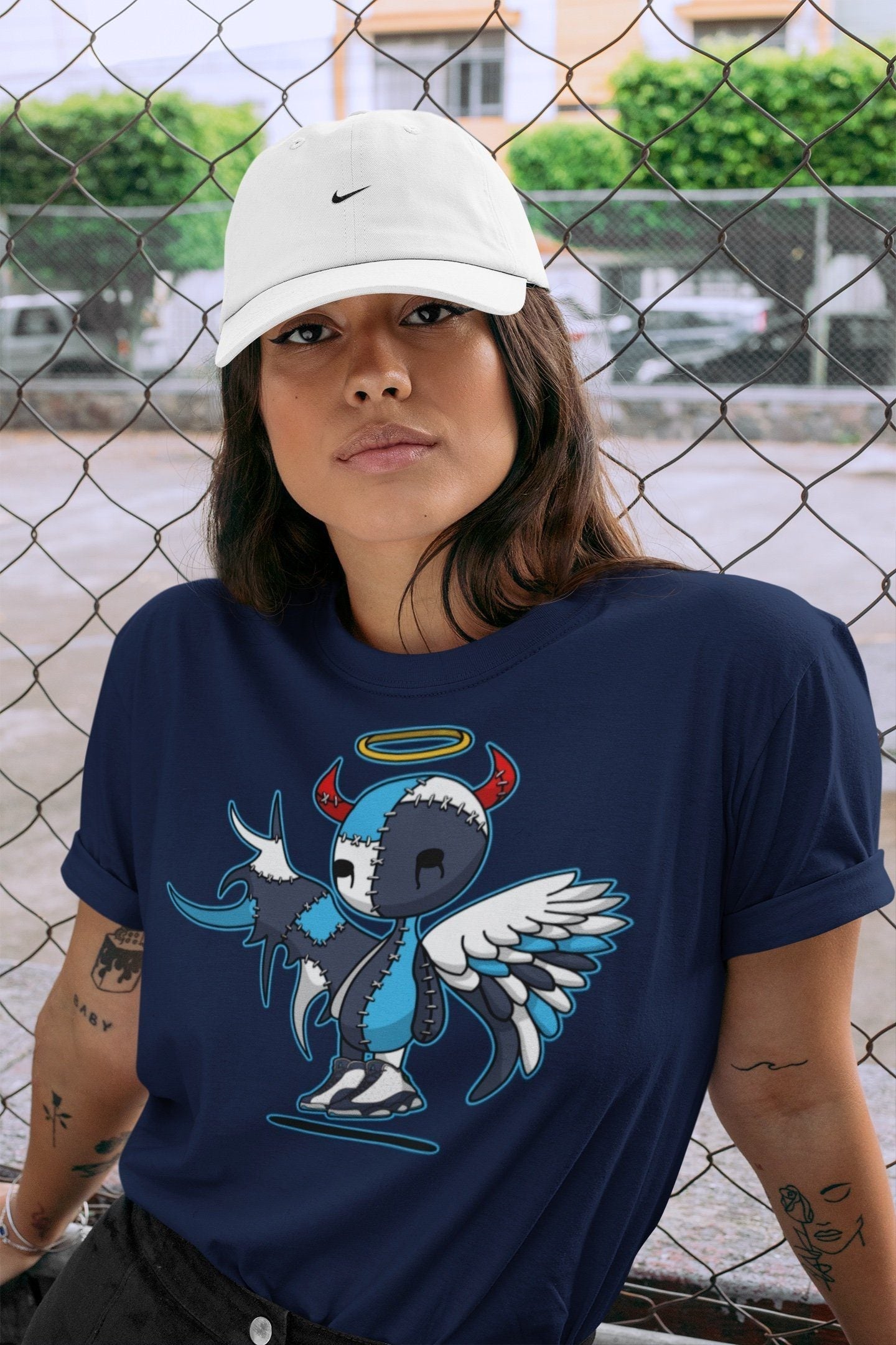 Jordan 13 Obsidian Shirt To Match Jordans Devil Angel Sneaker Tees Jordan 13 Obsidian Drip Gear Zone Sneaker Matching Clothing Unisex Shirts