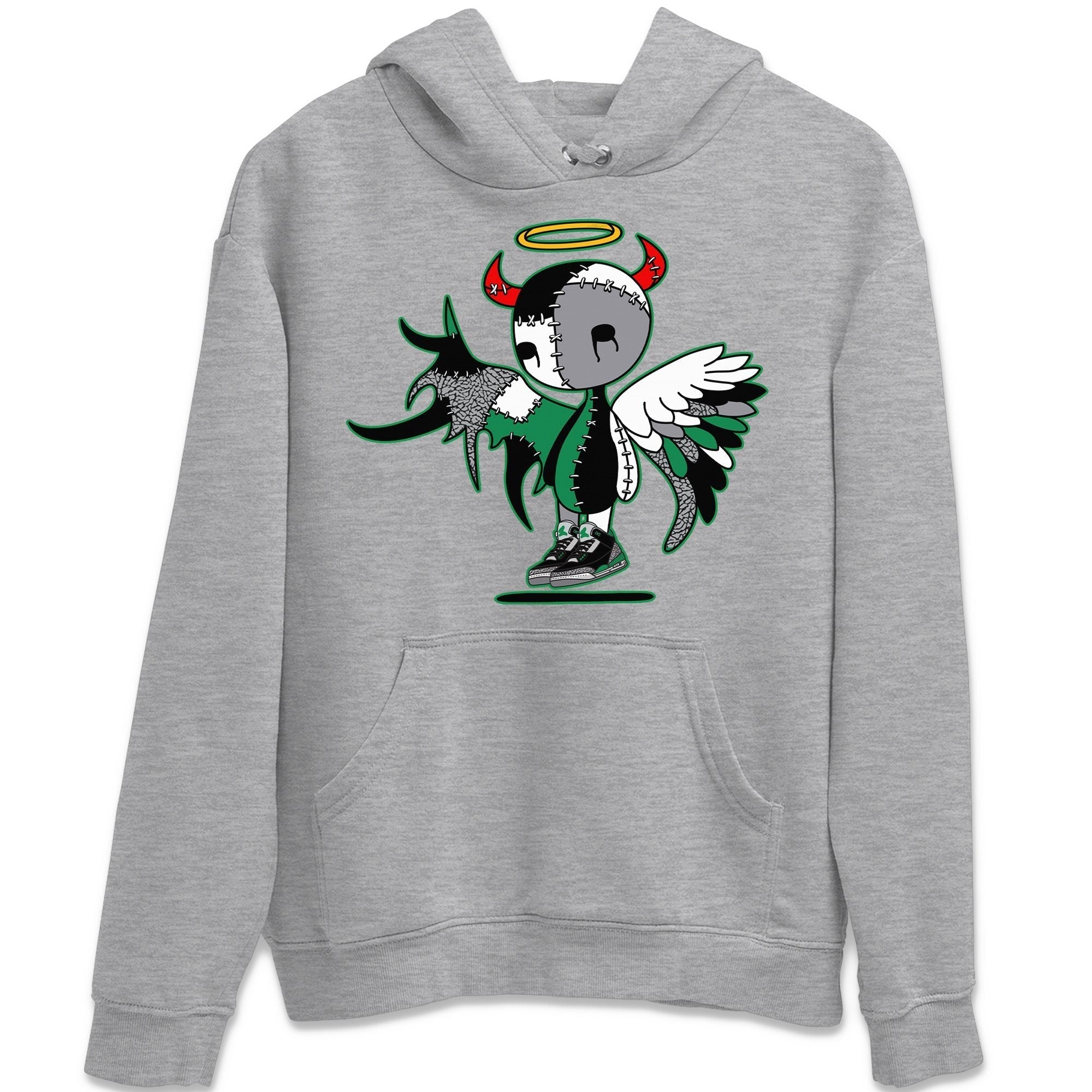 Jordan 3 Pine Green Shirt To Match Jordans Devil Angel Sneaker Tees Jordan 3 Pine Green Drip Gear Zone Sneaker Matching Clothing Unisex Shirts