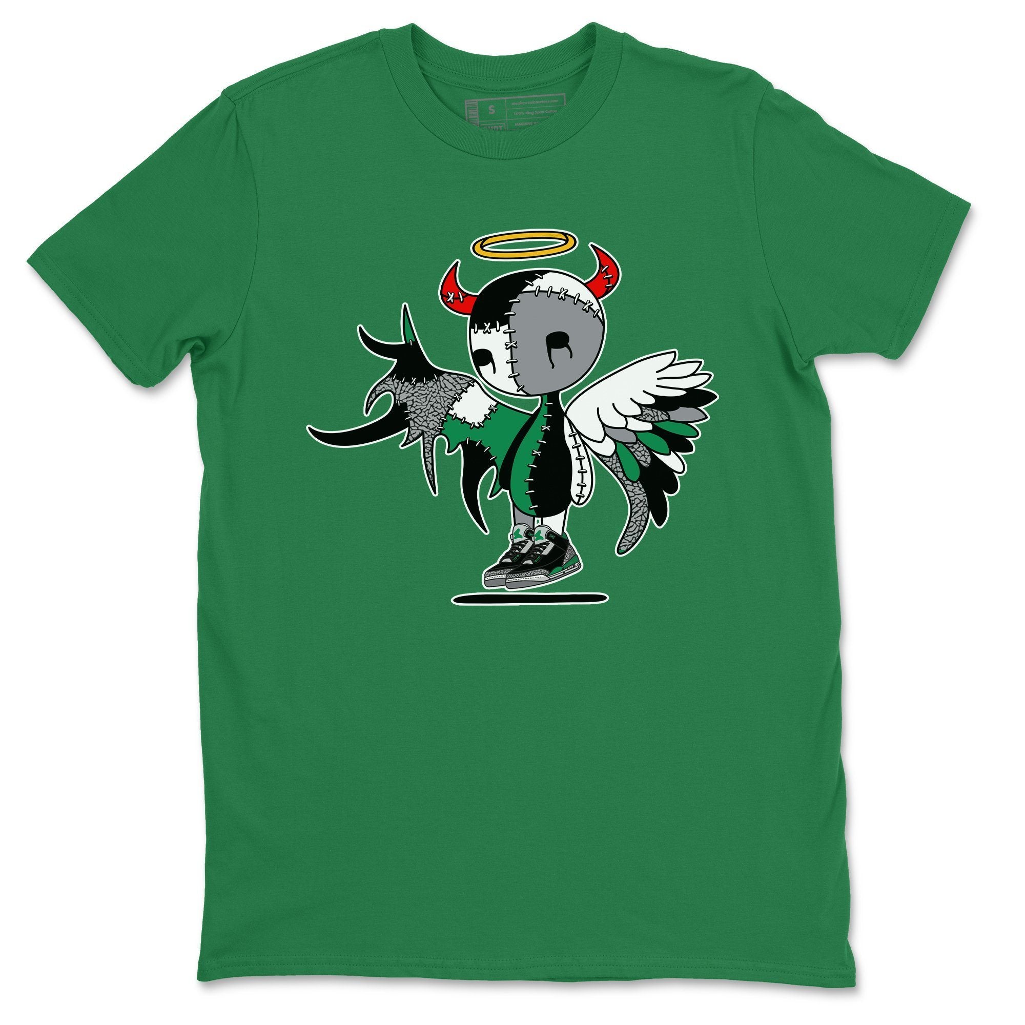Jordan 3 Pine Green Shirt To Match Jordans Devil Angel Sneaker Tees Jordan 3 Pine Green Drip Gear Zone Sneaker Matching Clothing Unisex Shirts