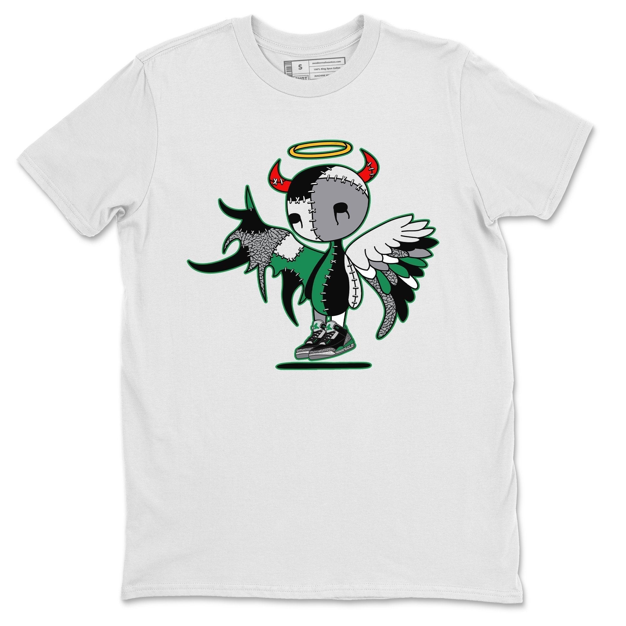Jordan 3 Pine Green Shirt To Match Jordans Devil Angel Sneaker Tees Jordan 3 Pine Green Drip Gear Zone Sneaker Matching Clothing Unisex Shirts
