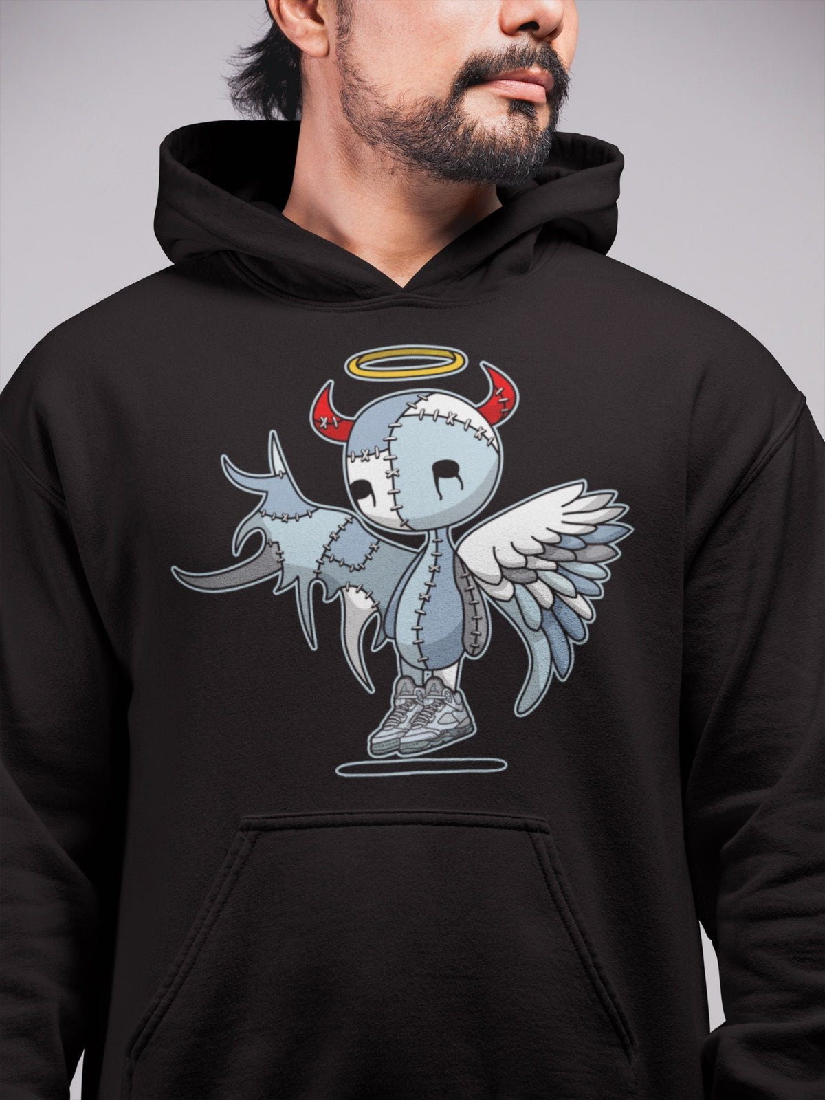 Jordan 5 Blue Bird Shirt To Match Jordans Devil Angel Sneaker Tees Jordan 5 Blue Bird Drip Gear Zone Sneaker Matching Clothing Unisex Shirts