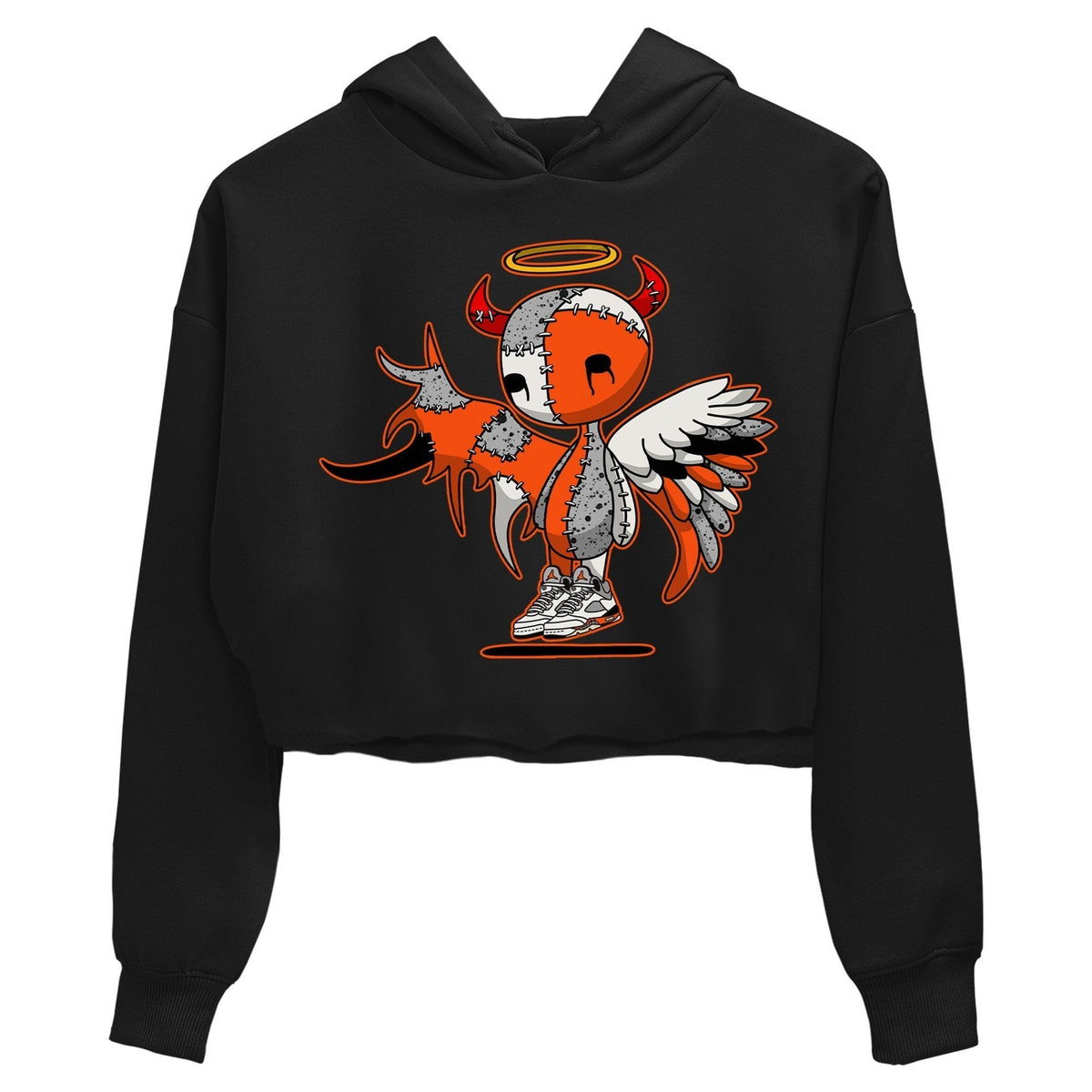 Jordan 5 Shattered Backboard Sneaker Matching T-Shirt Devil Angel Sneaker Tees Jordan 5 Shattered Backboard Sneaker Release Tees Women's Shirts