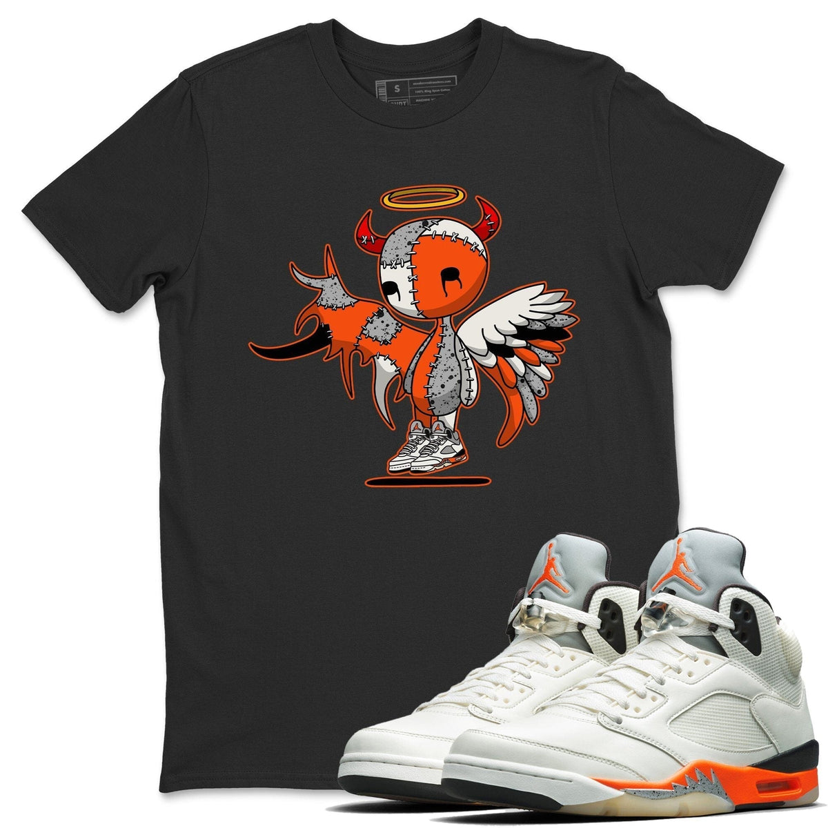 Jordan 5 Shattered Backboard Shirt To Match Jordans Devil Angel Sneaker Tees Jordan 5 Shattered Backboard Drip Gear Zone Sneaker Matching Clothing Unisex Shirts