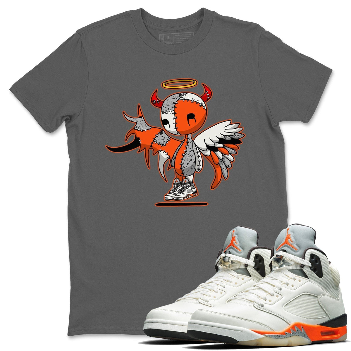Jordan 5 Shattered Backboard Shirt To Match Jordans Devil Angel Sneaker Tees Jordan 5 Shattered Backboard Drip Gear Zone Sneaker Matching Clothing Unisex Shirts