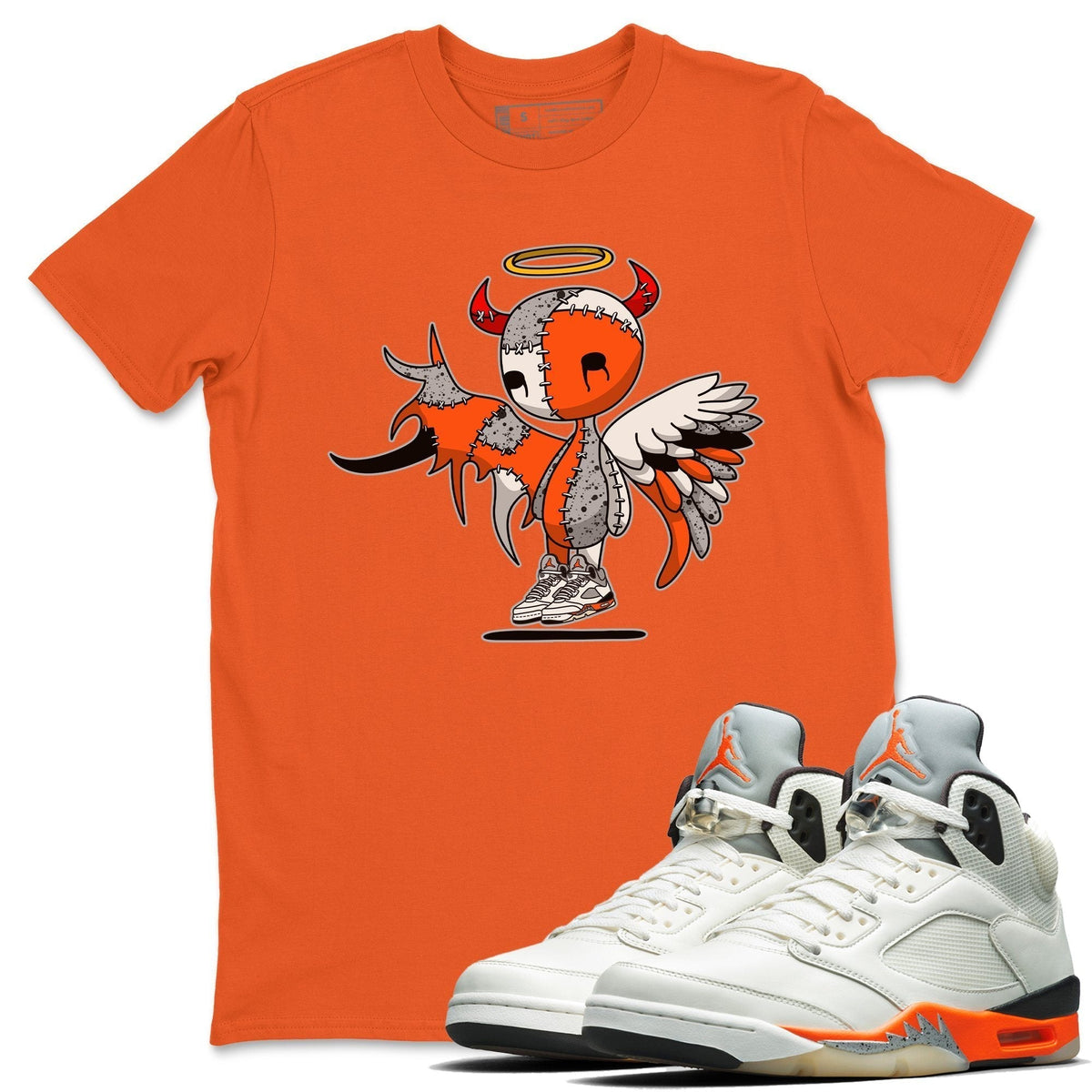 Jordan 5 Shattered Backboard Shirt To Match Jordans Devil Angel Sneaker Tees Jordan 5 Shattered Backboard Drip Gear Zone Sneaker Matching Clothing Unisex Shirts