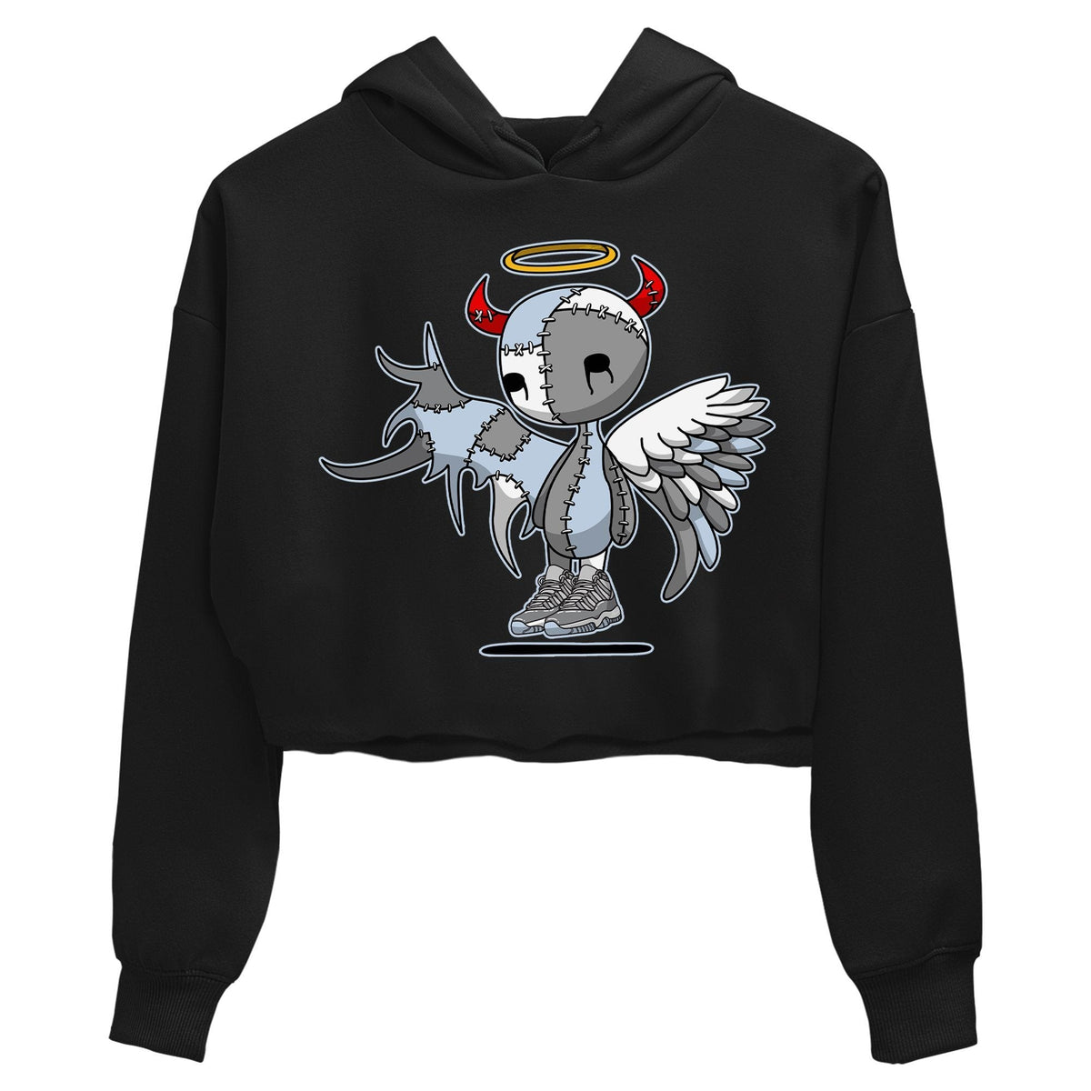 Jordan 11 Cool Grey Sneaker Matching T-Shirt Devil Angel Sneaker Tees Jordan 11 Cool Grey Sneaker Release Tees Women's Shirts