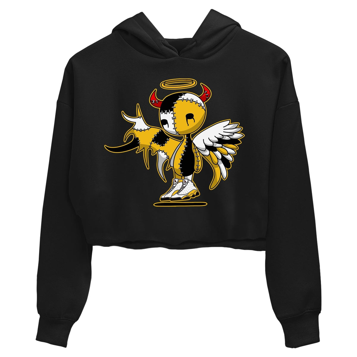 Jordan 13 Del Sol Sneaker Matching T-Shirt Devil Angel Sneaker Tees Jordan 13 Del Sol Sneaker Release Tees Women's Shirts