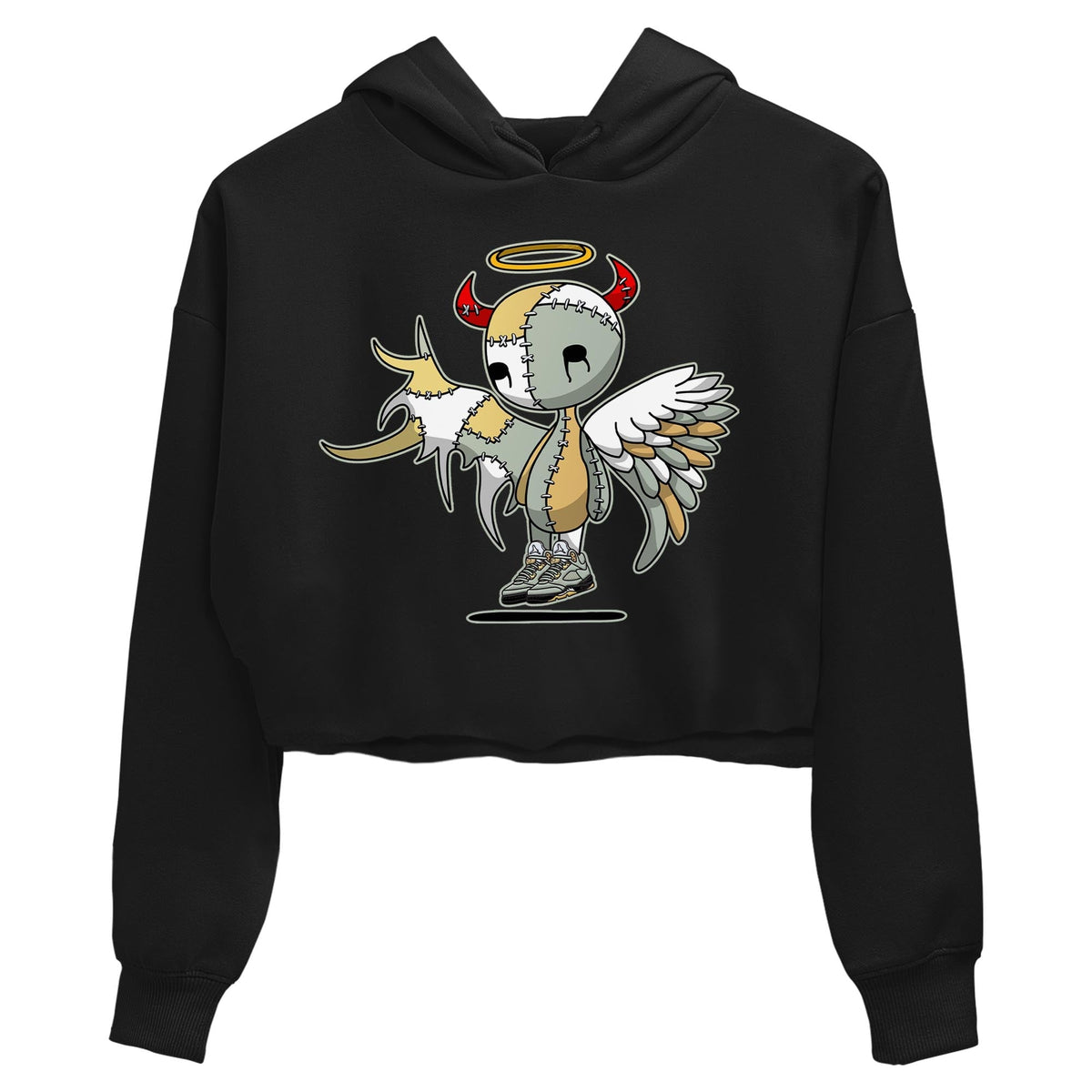 Jordan 5 Jade Horizon Sneaker Matching T-Shirt Devil Angel Sneaker Tees Jordan 5 Jade Horizon Sneaker Release Tees Women's Shirts