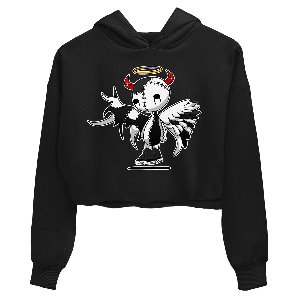 Jordan 11 72-10 Sneaker Matching T-Shirt Devil Angel Sneaker Tees Jordan 11 72-10 Sneaker Release Tees Women's Shirts
