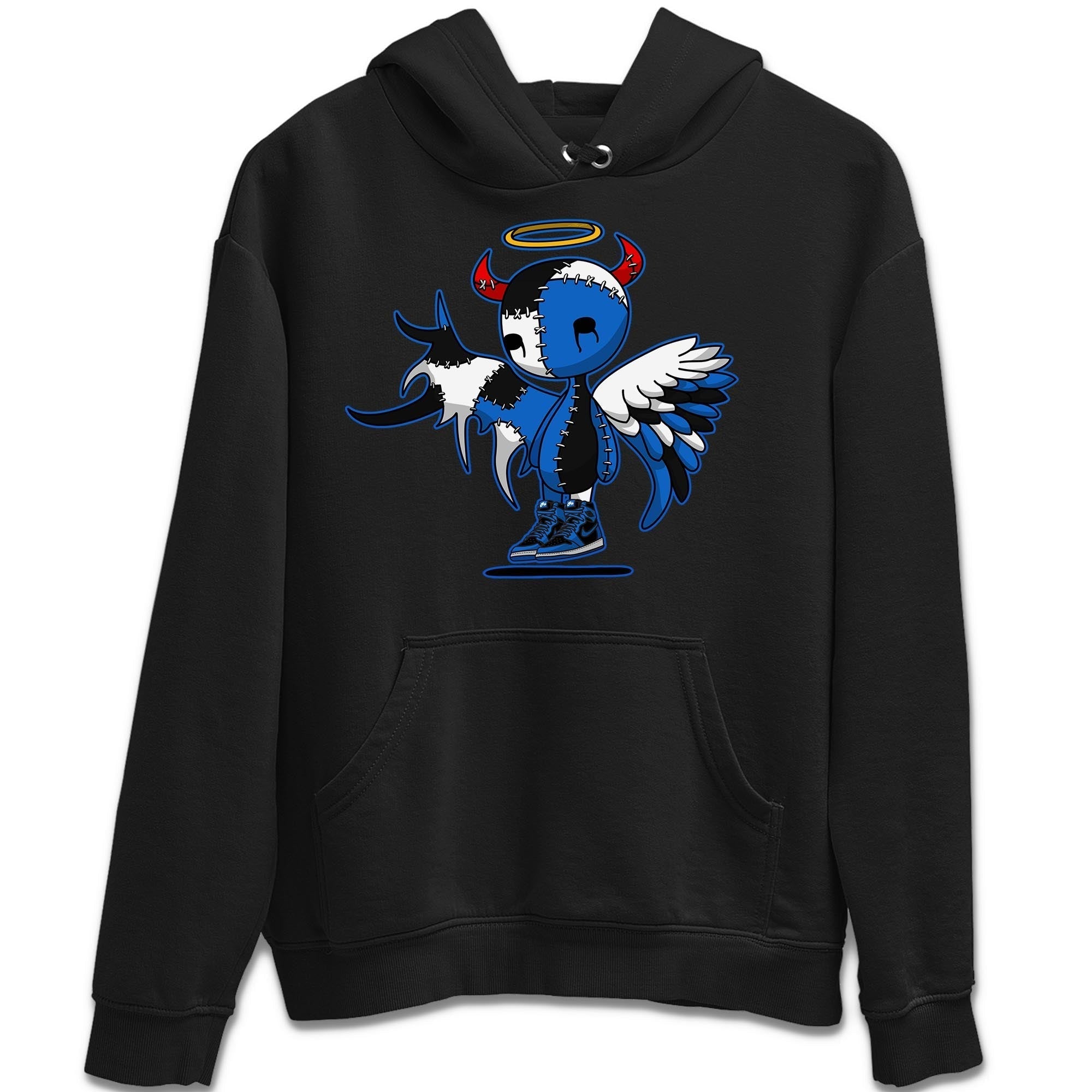 Jordan 1 Dark Marina Blue Sneaker Matching T-Shirt Devil Angel Sneaker Tees Jordan 1 Dark Marina Blue Sneaker Release Tees Crew Neck Tees