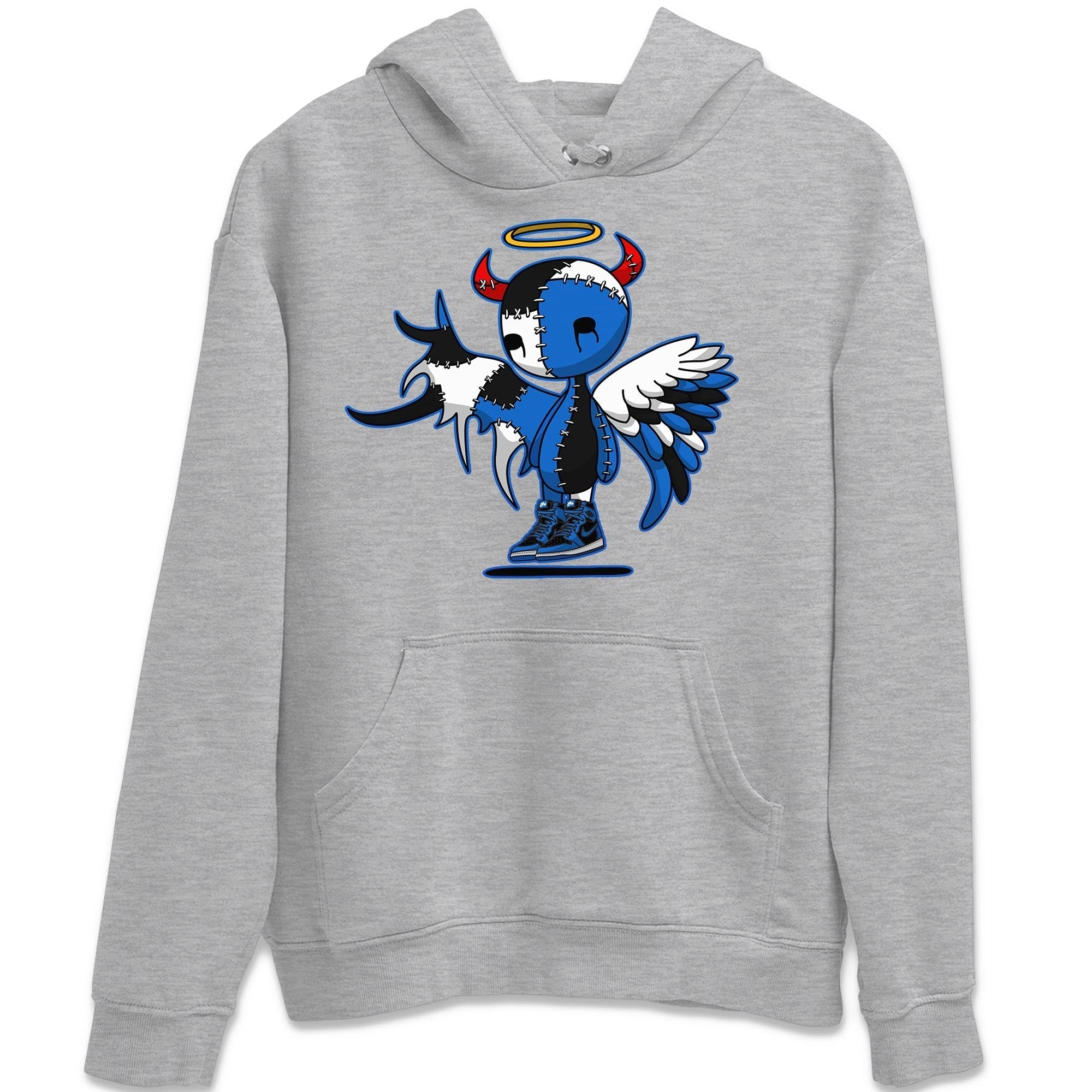 Jordan 1 Dark Marina Blue Sneaker Matching T-Shirt Devil Angel Sneaker Tees Jordan 1 Dark Marina Blue Sneaker Release Tees Crew Neck Tees