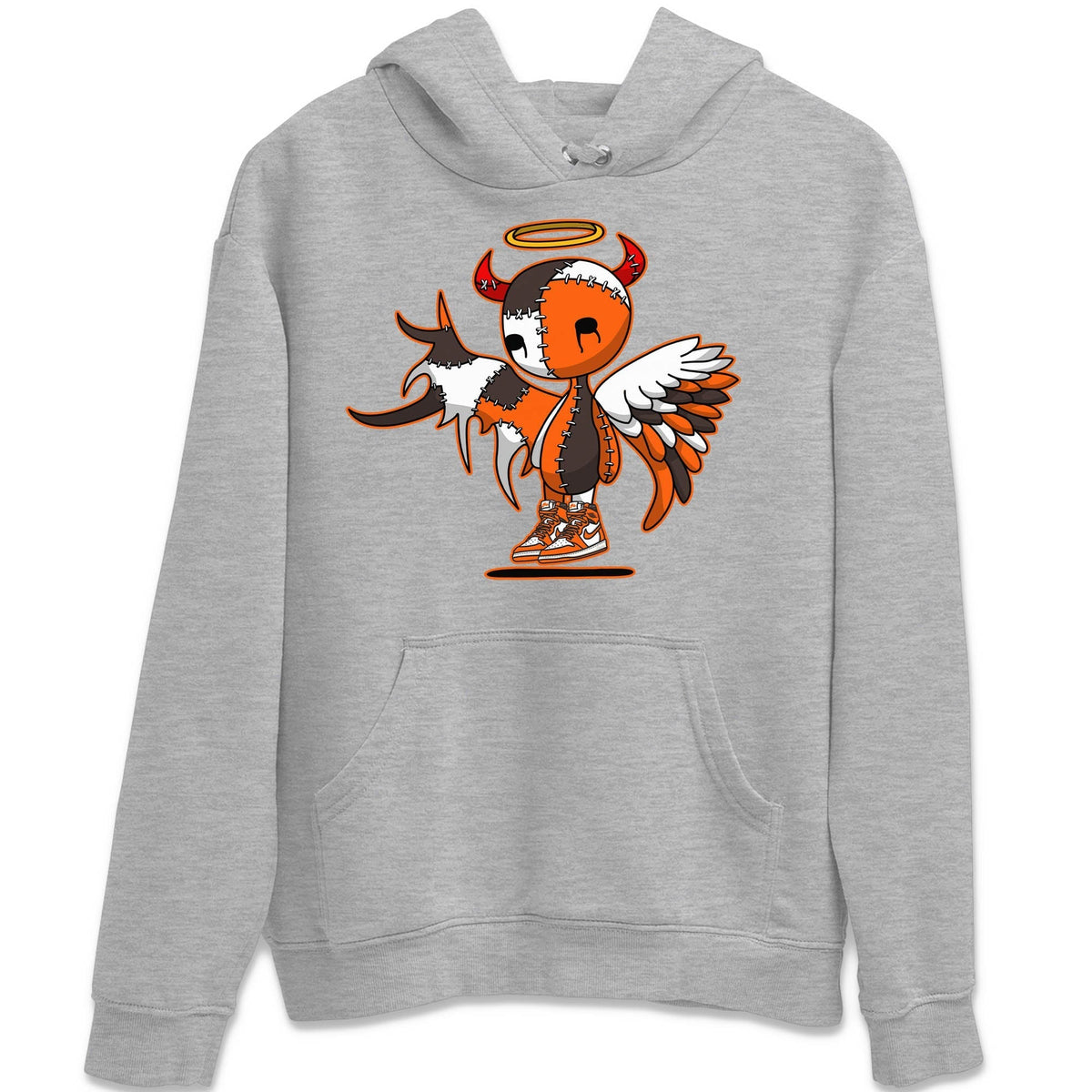 Jordan 1 Starfish Sneaker Matching T-Shirt Devil Angel Sneaker Tees Jordan 1 Starfish Sneaker Release Tees Crew Neck Tees