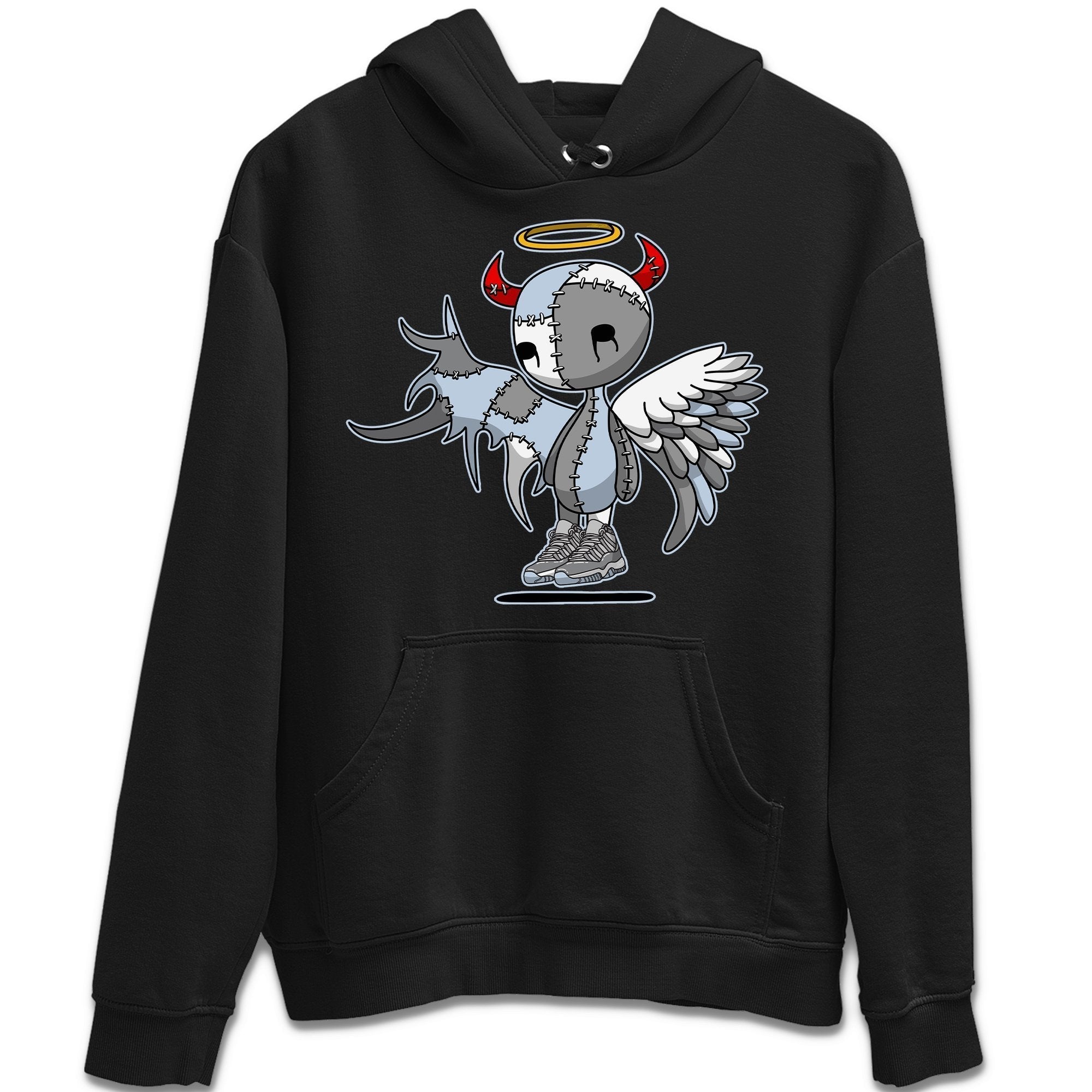 Jordan 11 Cool Grey Shirt To Match Jordans Devil Angel Sneaker Tees Jordan 11 Cool Grey Drip Gear Zone Sneaker Matching Clothing Unisex Shirts