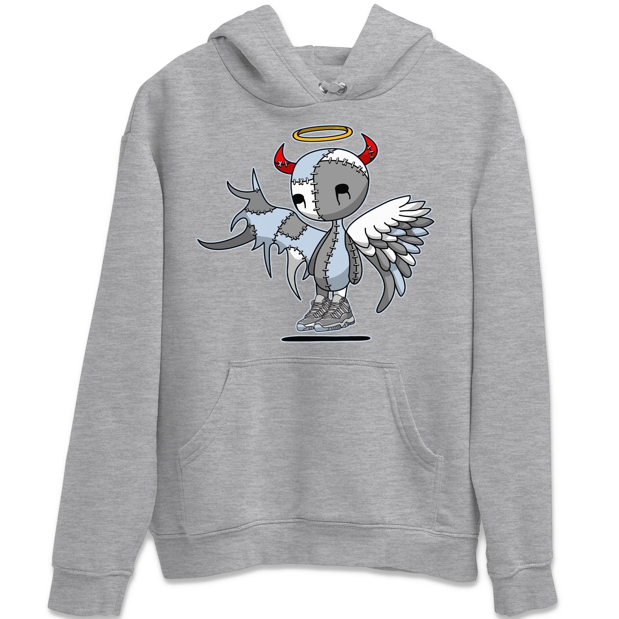 Jordan 11 Cool Grey Shirt To Match Jordans Devil Angel Sneaker Tees Jordan 11 Cool Grey Drip Gear Zone Sneaker Matching Clothing Unisex Shirts