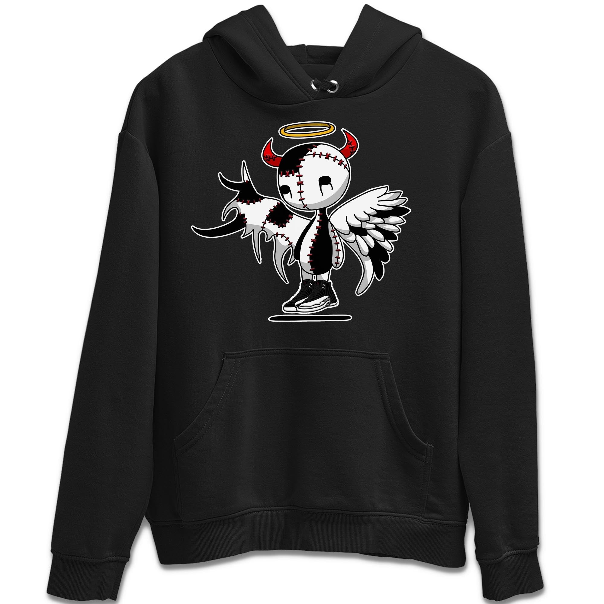 Jordan 12 Playoffs Shirt To Match Jordans Devil Angel Sneaker Tees Jordan 12 Playoffs Drip Gear Zone Sneaker Matching Clothing Unisex Shirts