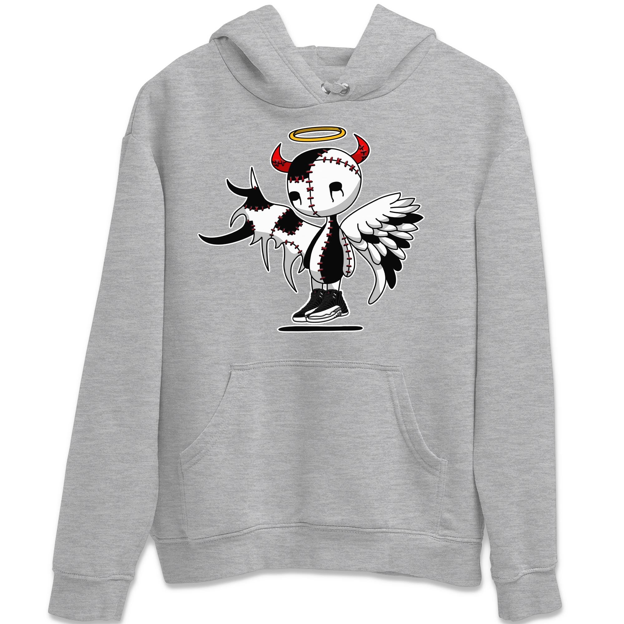 Jordan 12 Playoffs Shirt To Match Jordans Devil Angel Sneaker Tees Jordan 12 Playoffs Drip Gear Zone Sneaker Matching Clothing Unisex Shirts