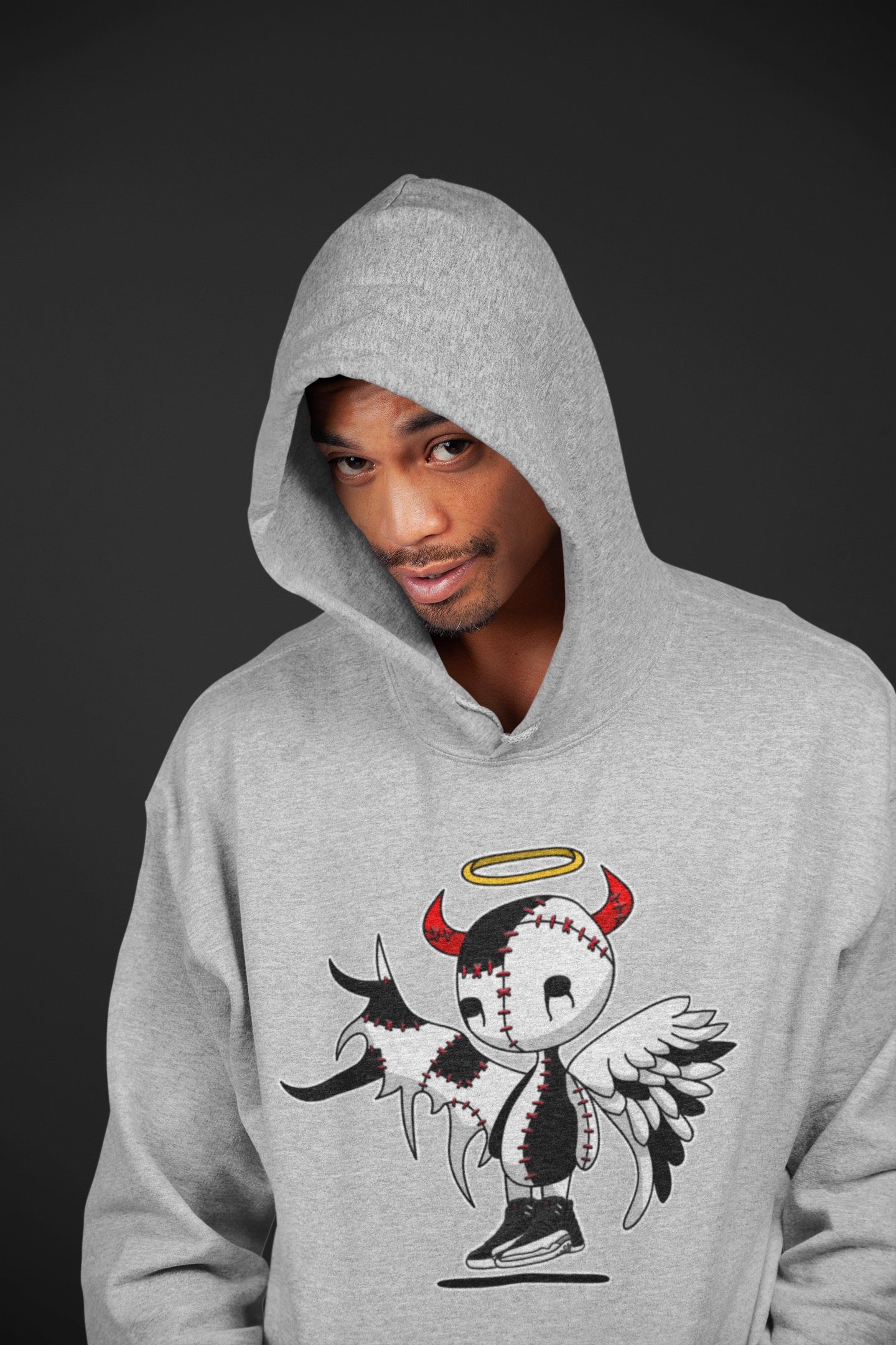 Jordan 12 Playoffs Shirt To Match Jordans Devil Angel Sneaker Tees Jordan 12 Playoffs Drip Gear Zone Sneaker Matching Clothing Unisex Shirts