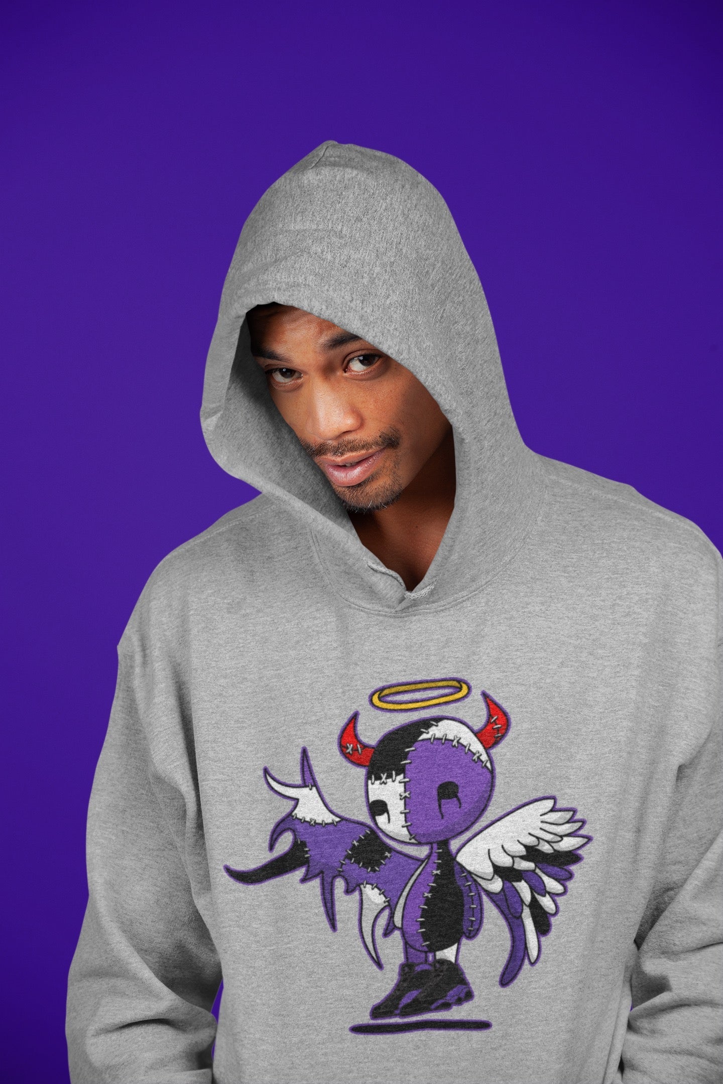 Jordan 13 Court Purple Shirt To Match Jordans Devil Angel Sneaker Tees Jordan 13 Court Purple Drip Gear Zone Sneaker Matching Clothing Unisex Shirts