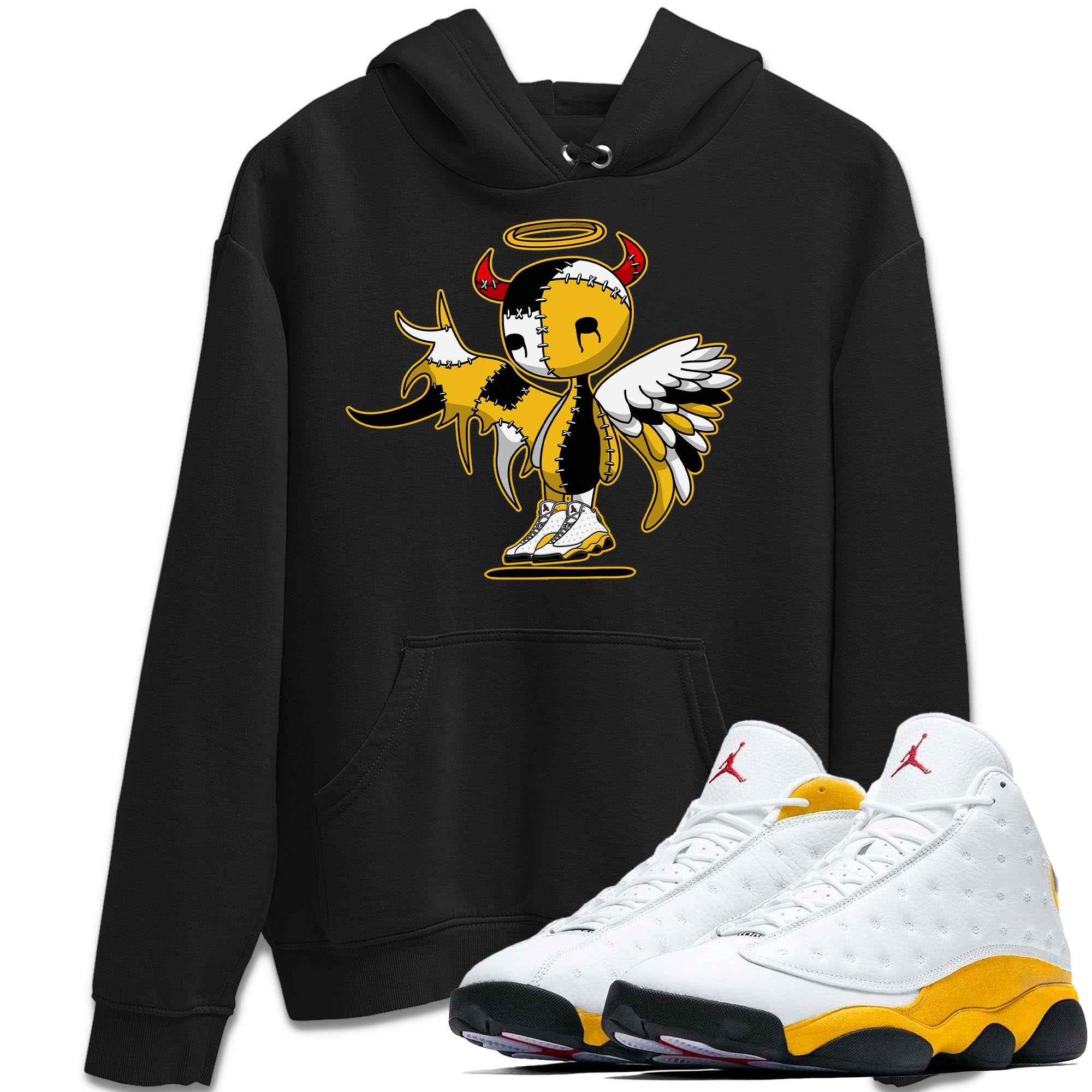 Jordan 13 Del Sol Shirt To Match Jordans Devil Angel Sneaker Tees Jordan 13 Del Sol Drip Gear Zone Sneaker Matching Clothing Unisex Shirts