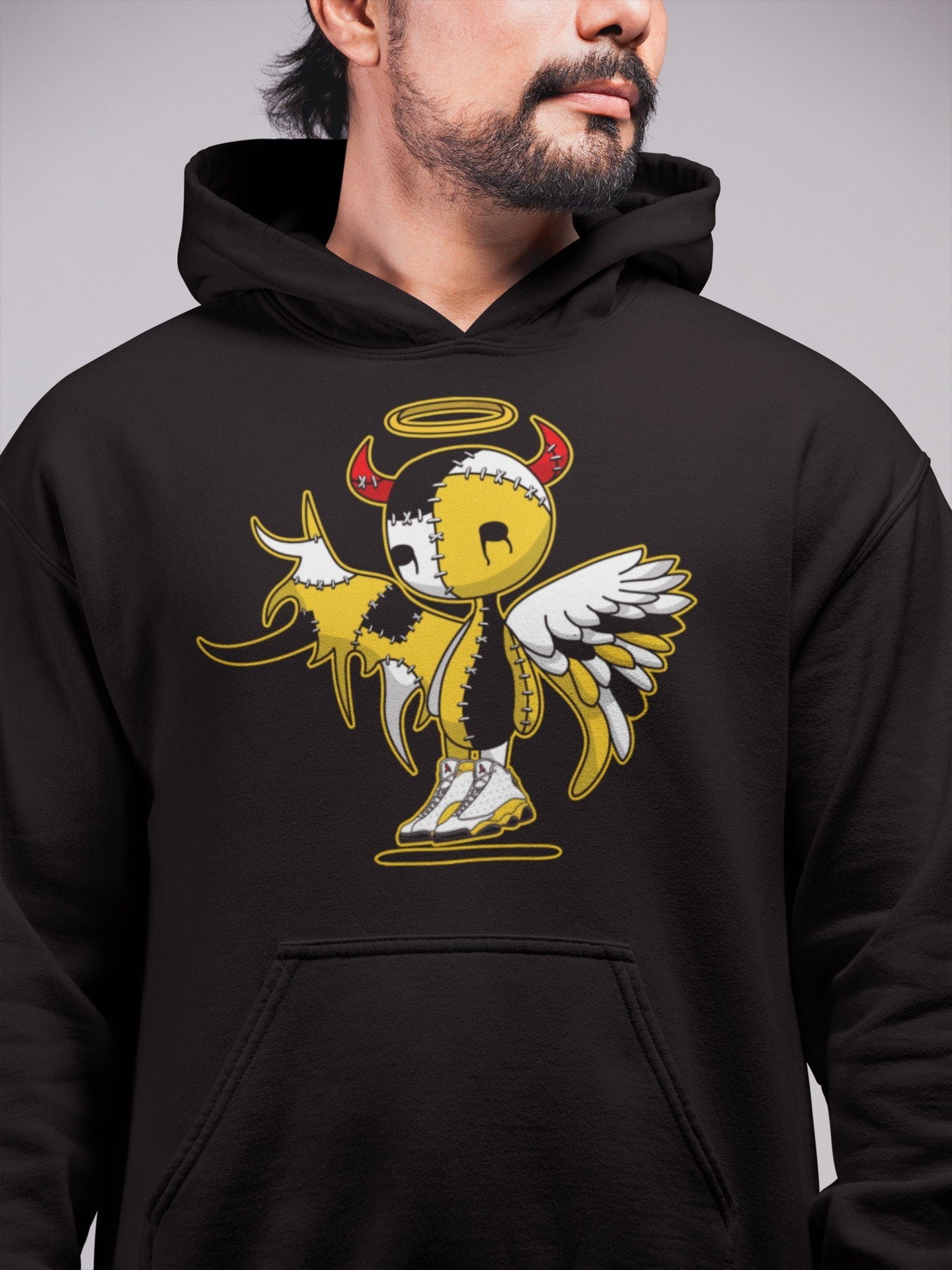 Jordan 13 Del Sol Shirt To Match Jordans Devil Angel Sneaker Tees Jordan 13 Del Sol Drip Gear Zone Sneaker Matching Clothing Unisex Shirts